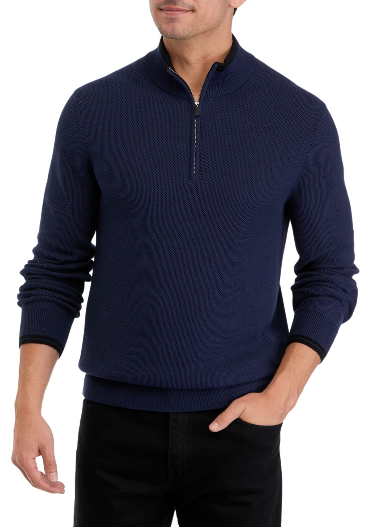 1/4 Zip Cotton Pullover