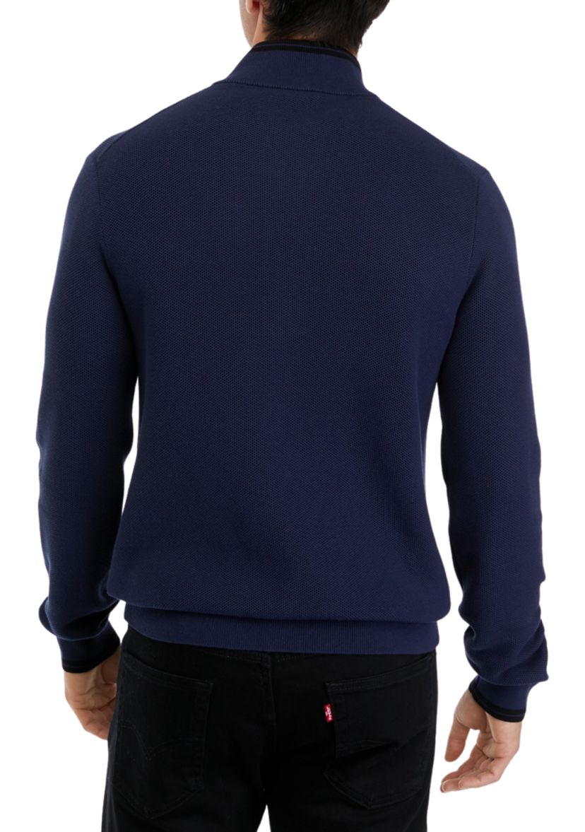 1/4 Zip Cotton Pullover