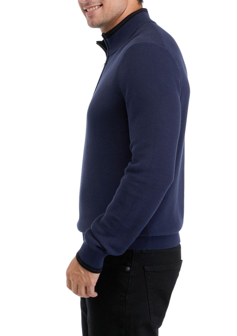 1/4 Zip Cotton Pullover