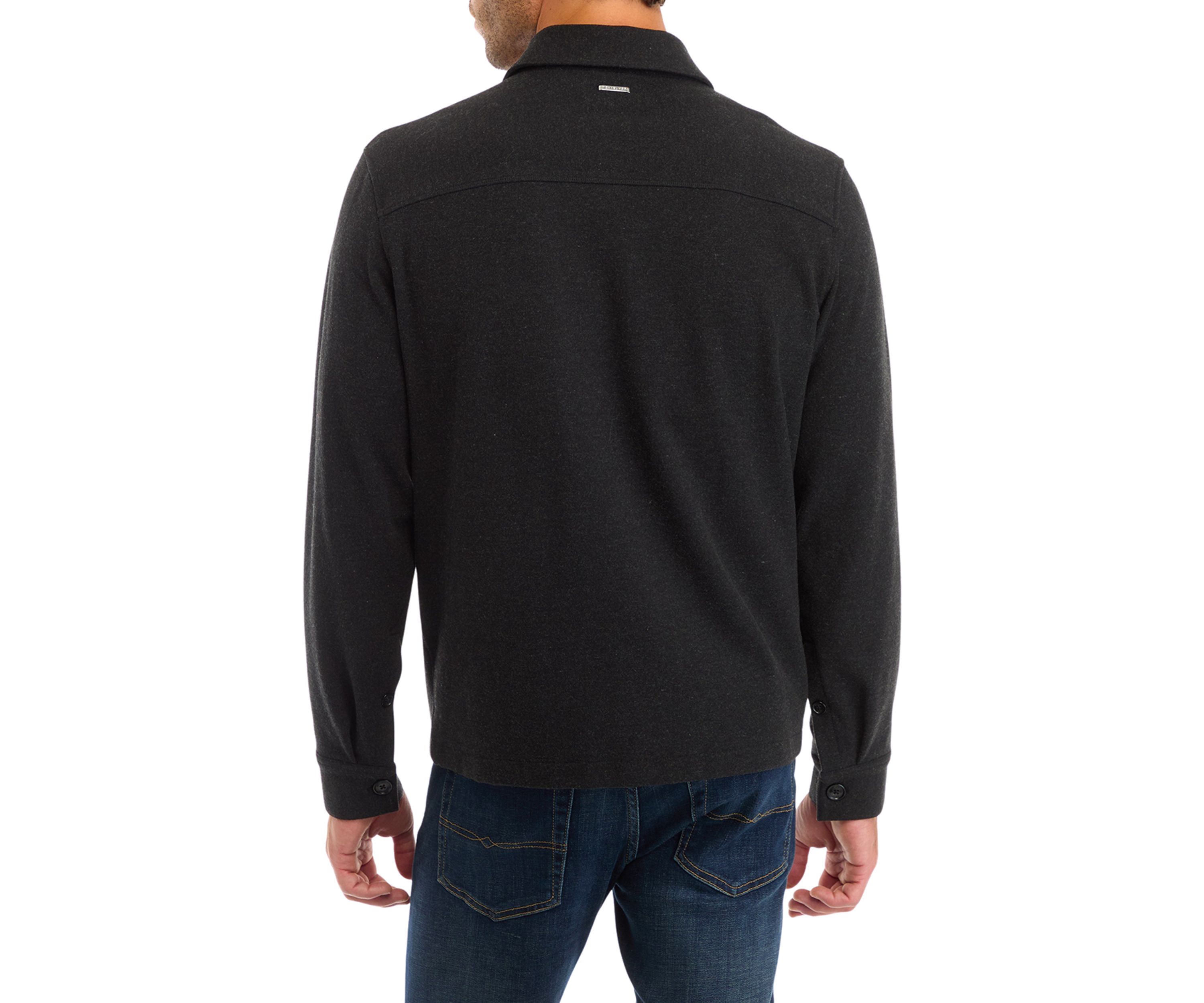 Mens Long Sleeve Double Face Shirt Jacket
