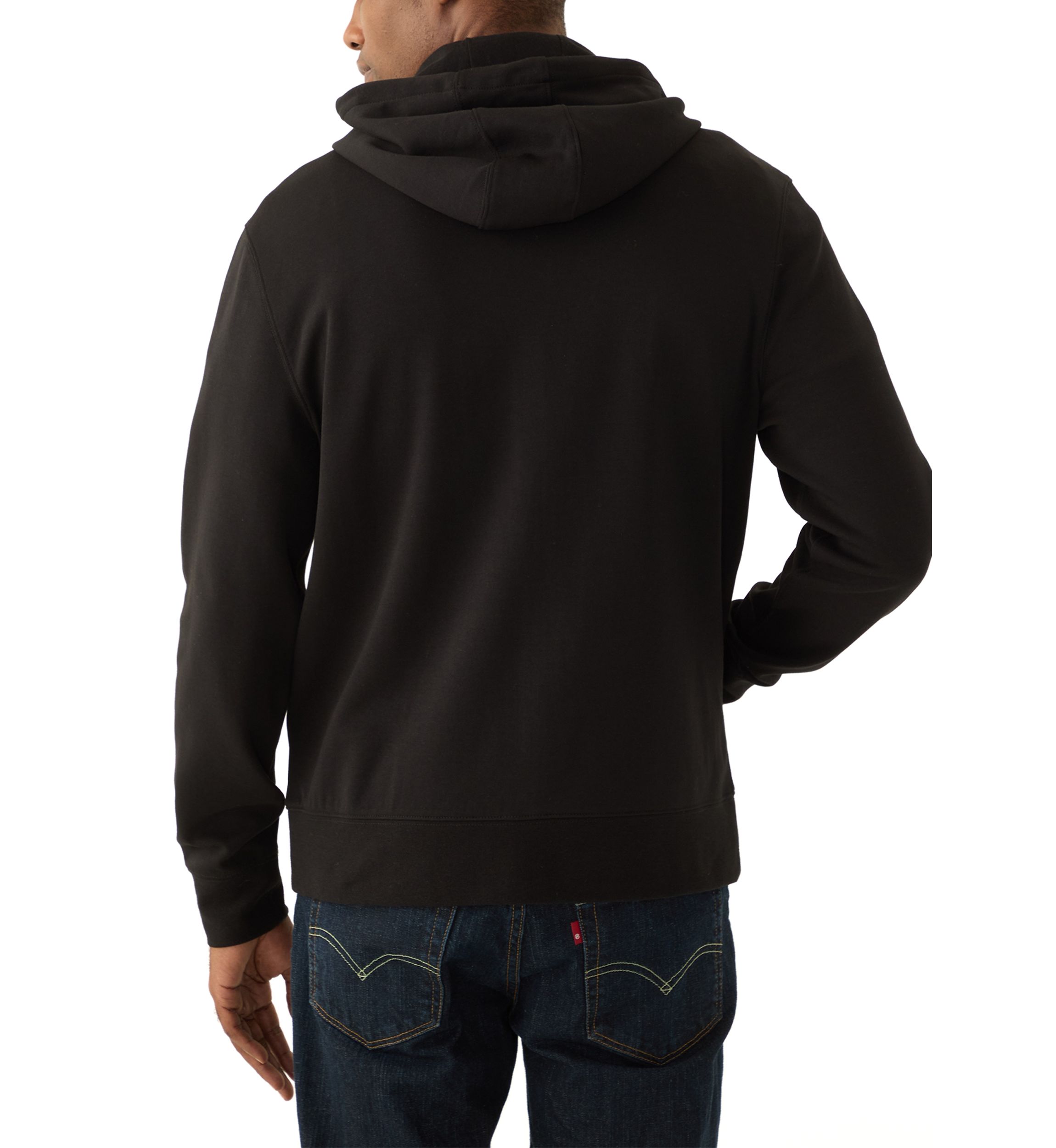 Mens Tufted Logo Full Zip Sweatshirt