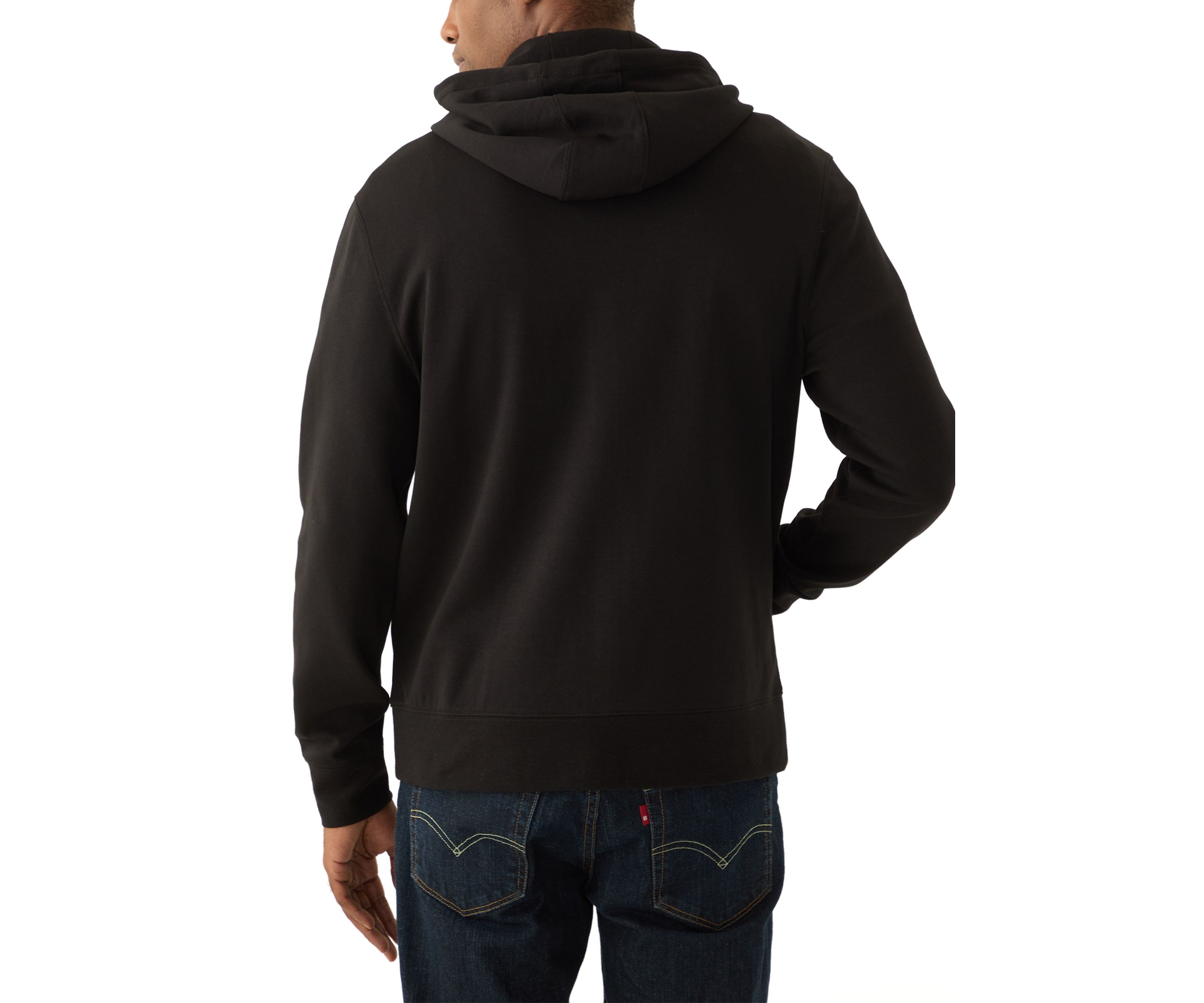 Mens Tufted Logo Full Zip Sweatshirt