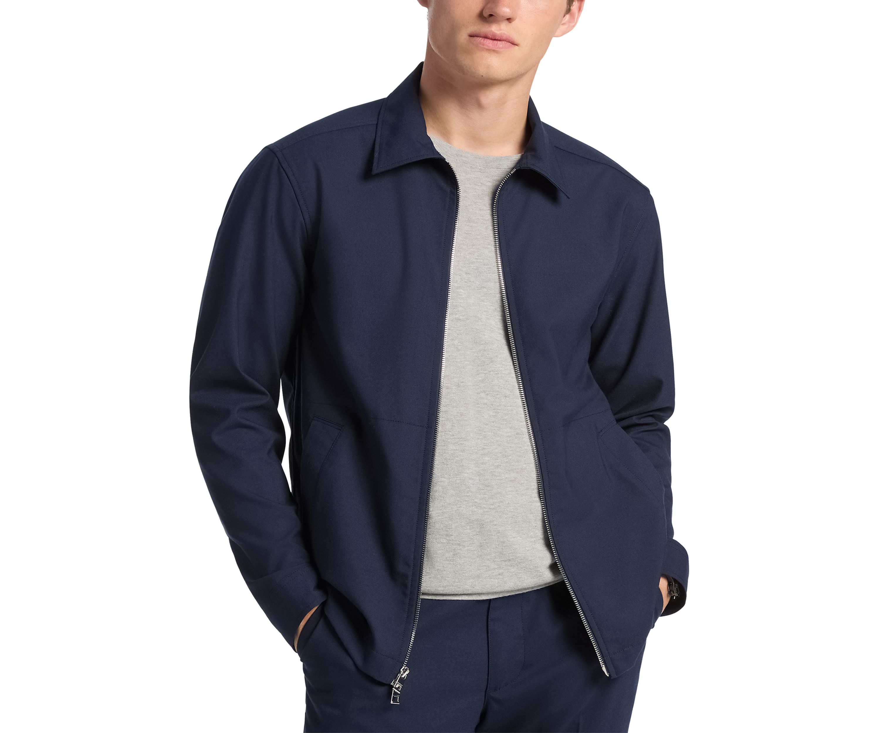 Mens Zip Shirt Jacket