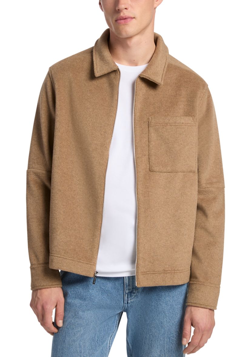 Mens Flannel Zip Up Jacket