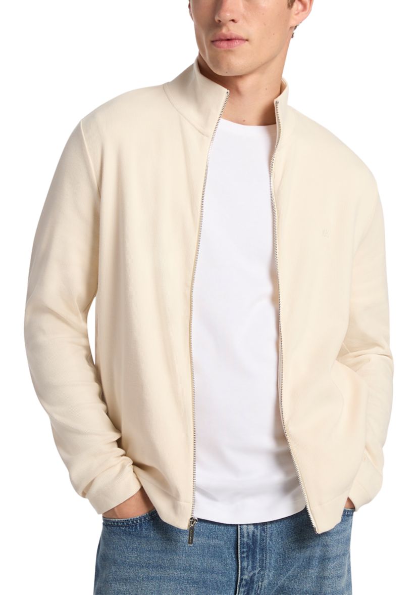 Mens Dense Rib Zip Up