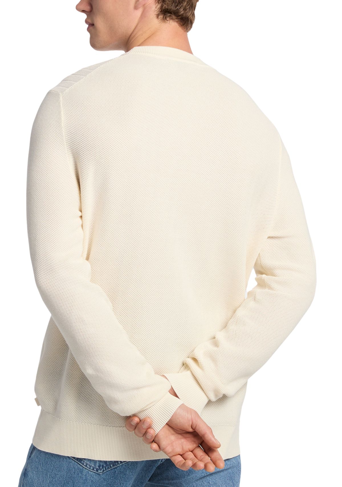 Mens Mouline Crew Neck Sweater