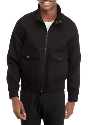 Michael Kors Men's Bomber Jacket, Black, Medium -  0196839706807