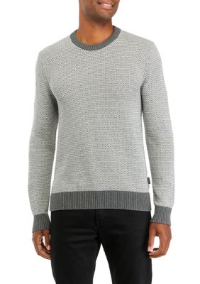 Michael Kors Men's Novelty Stitch Crew Neck Sweater, Medium -  0196839718657