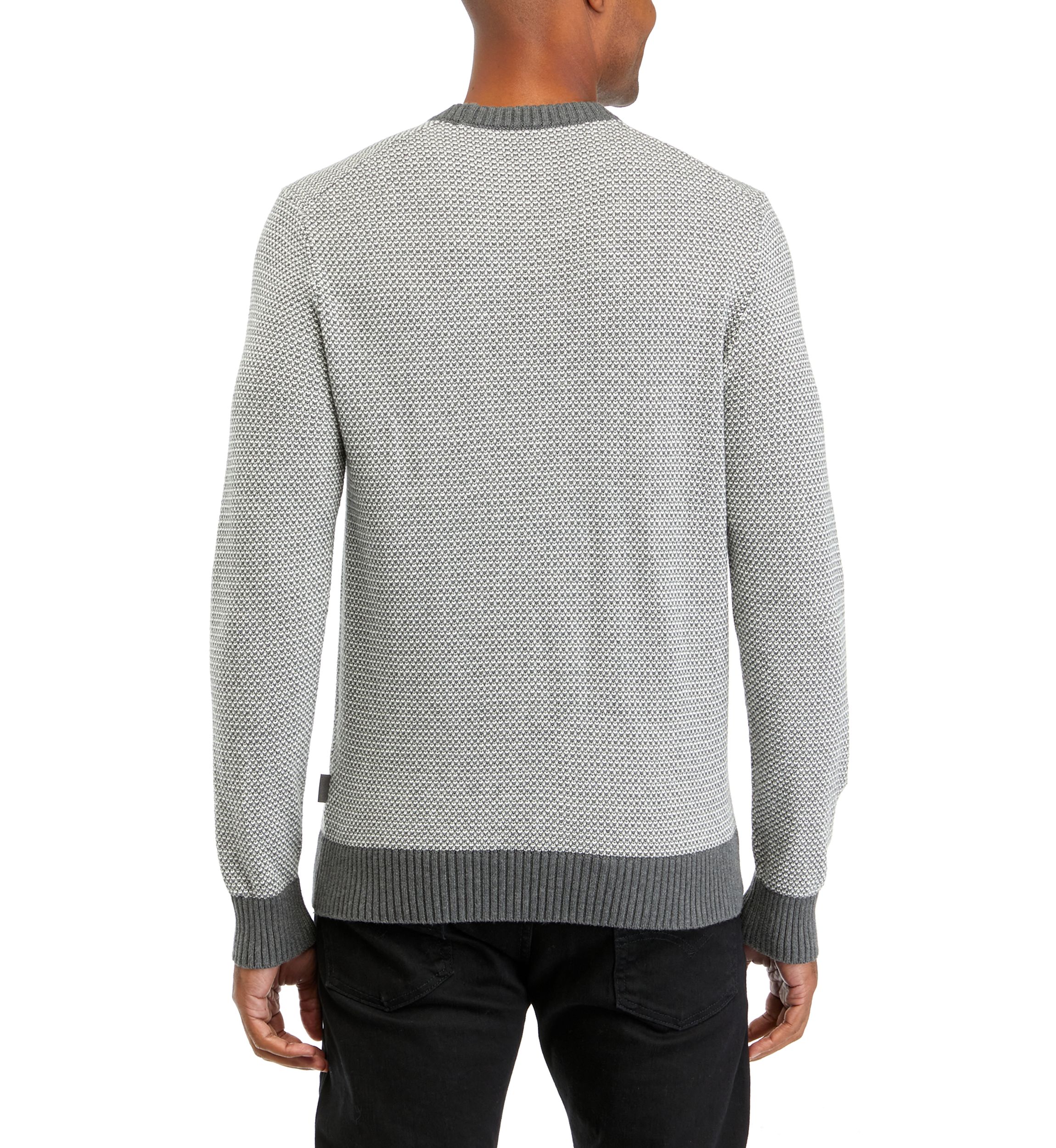 Mens Novelty Stitch Crew Neck Sweater