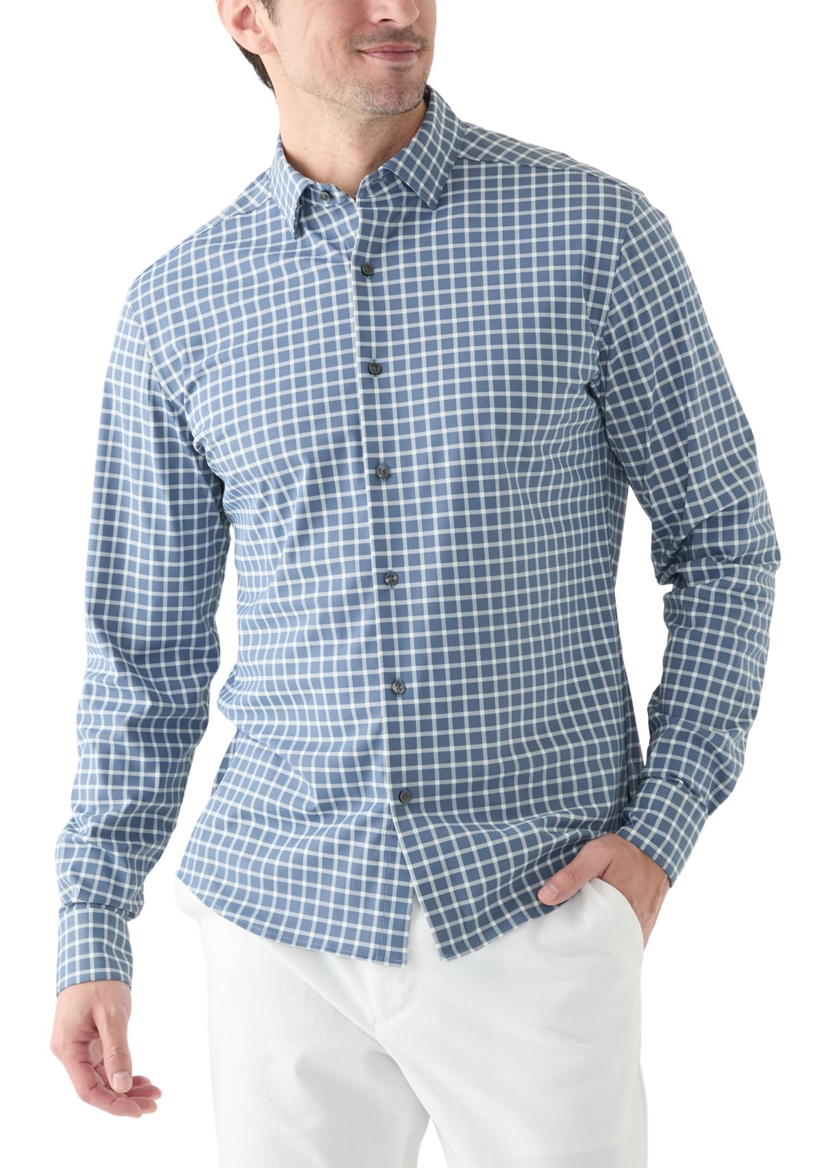 Mens Plaid Button Up Shirt 