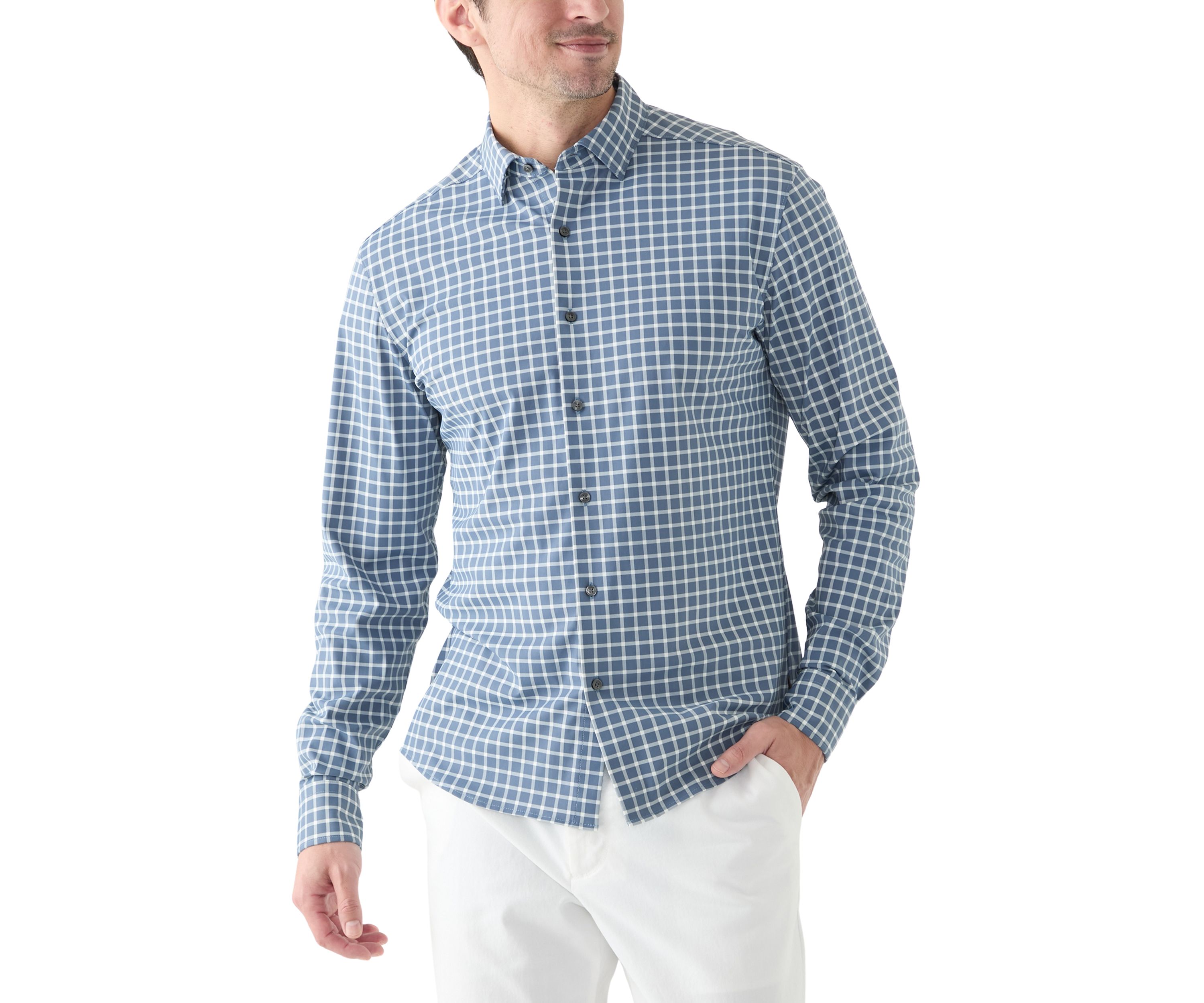 Mens Plaid Button Up Shirt 