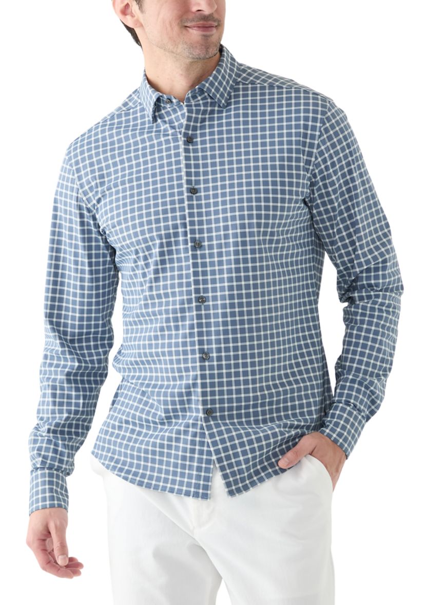Mens Plaid Button Up Shirt 
