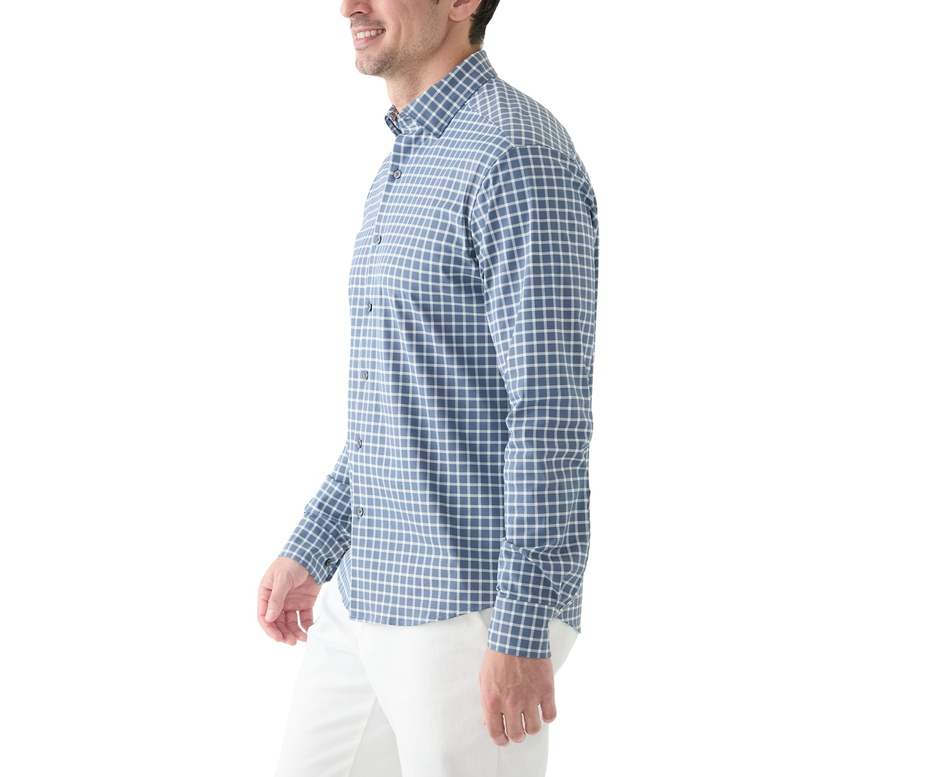 Mens Plaid Button Up Shirt 