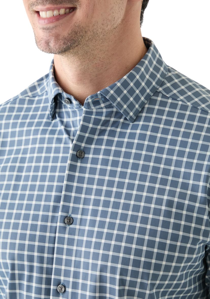Mens Plaid Button Up Shirt 