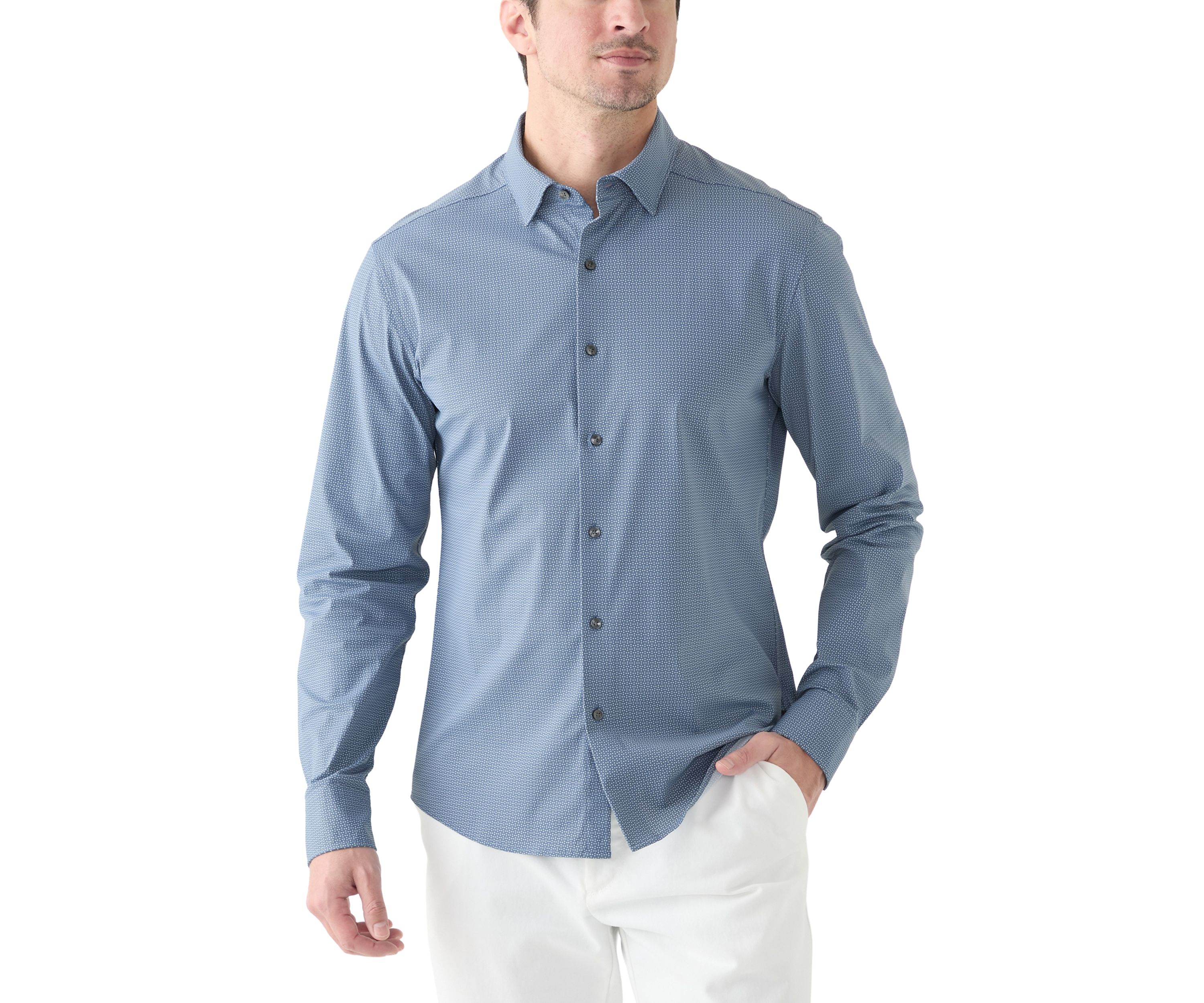 Mens Long Sleeve Printed Shirt