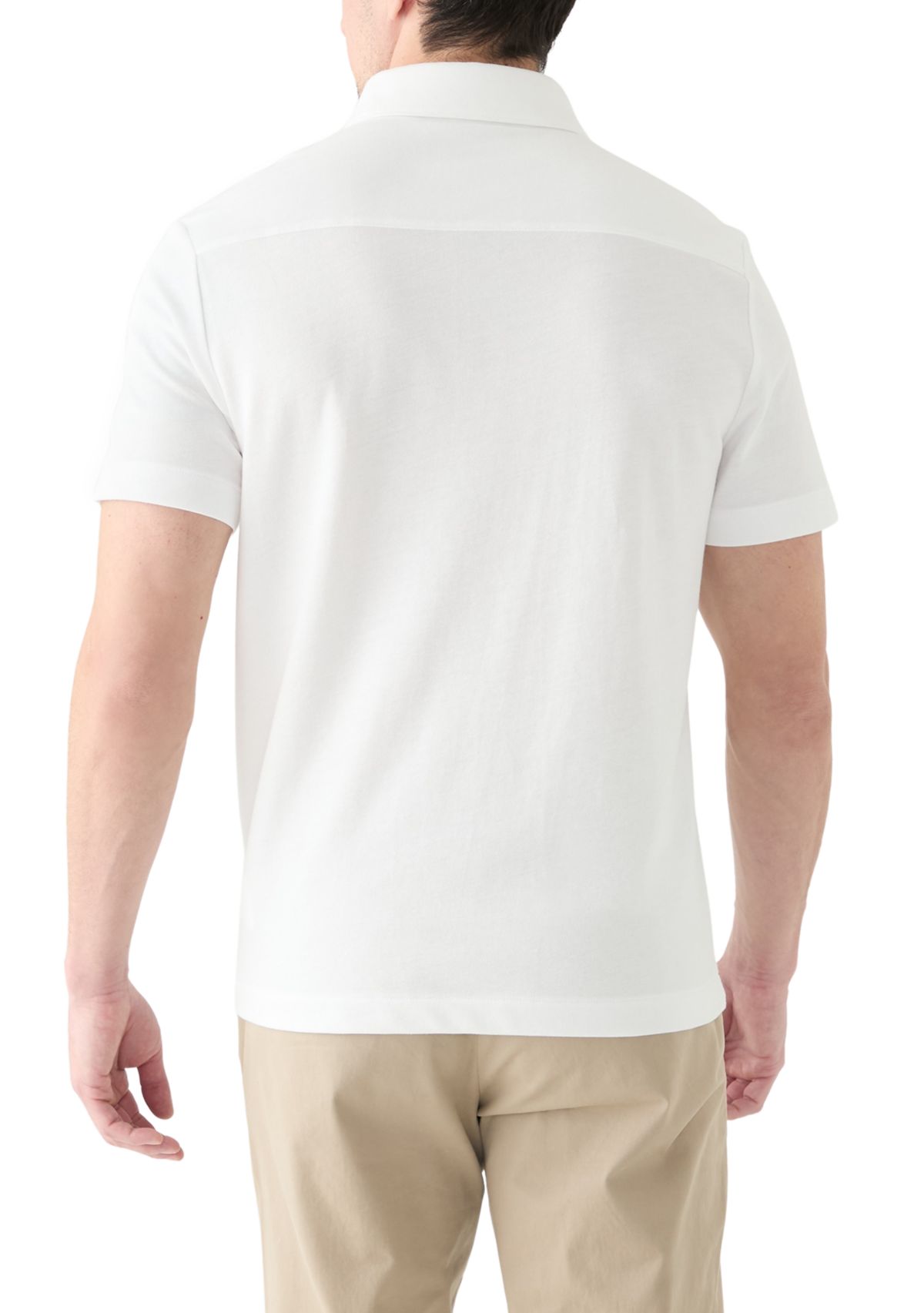 Mens Short Sleeve Oxford Polo Shirt 