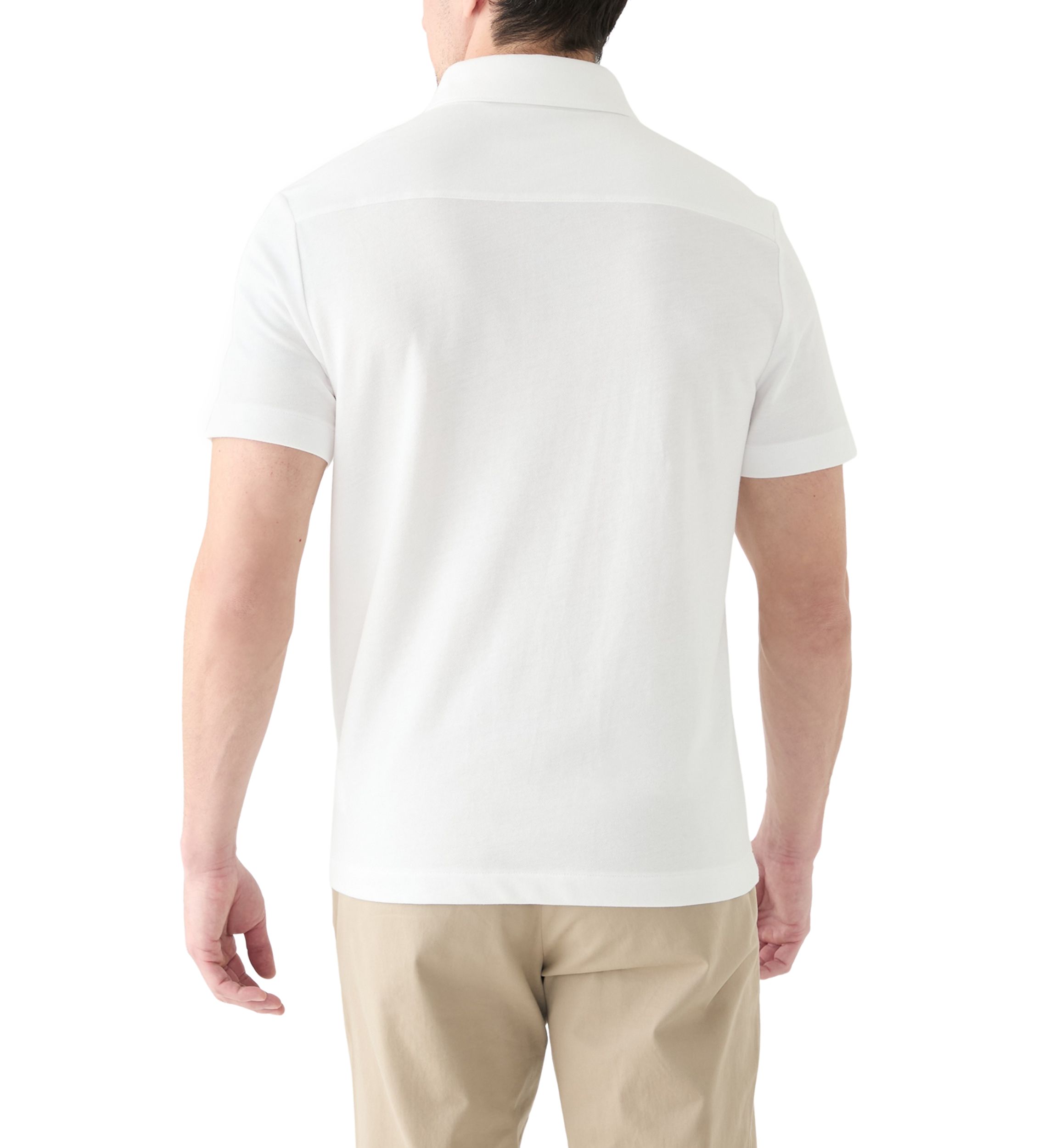 Mens Short Sleeve Oxford Polo Shirt 