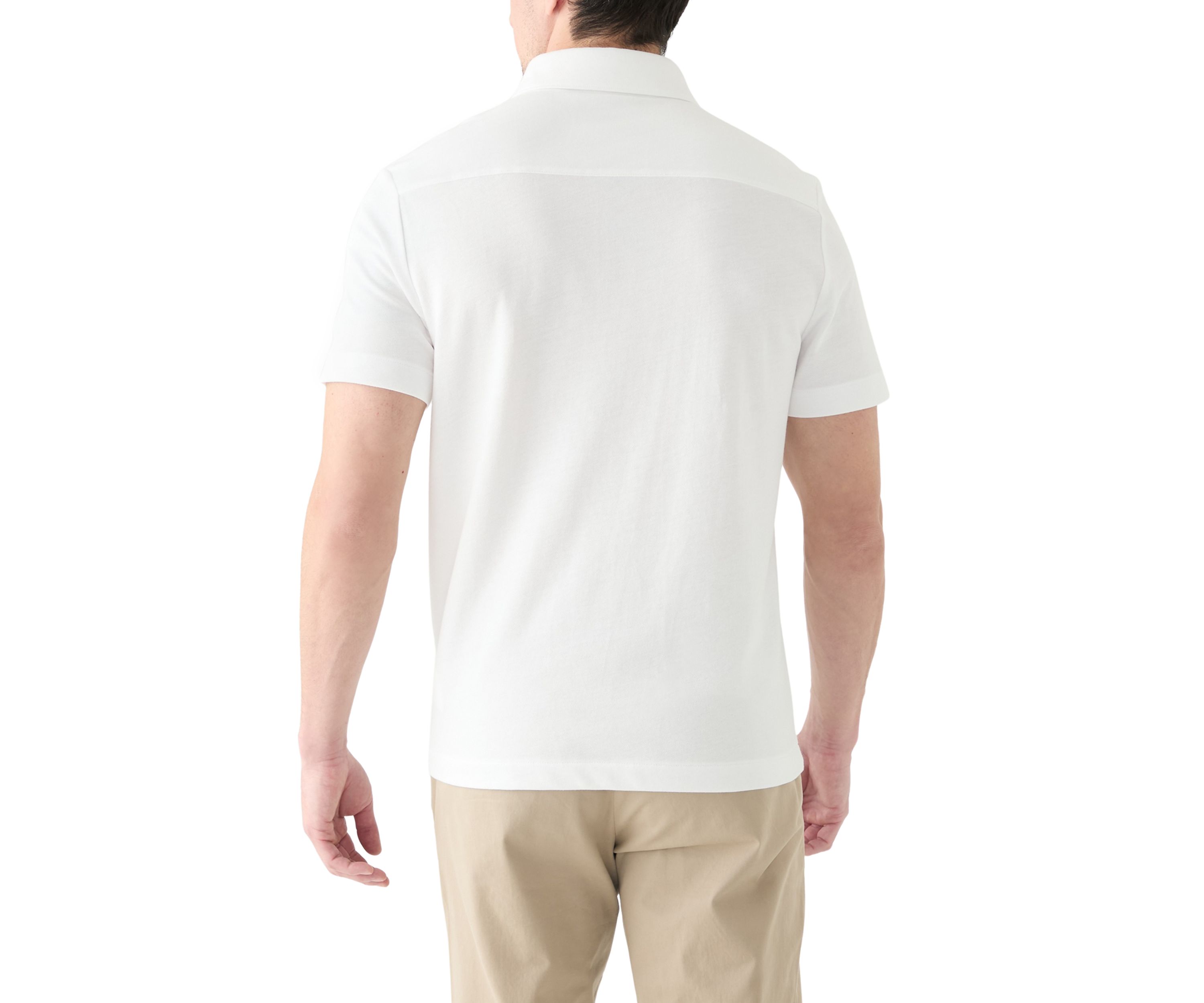 Mens Short Sleeve Oxford Polo Shirt 