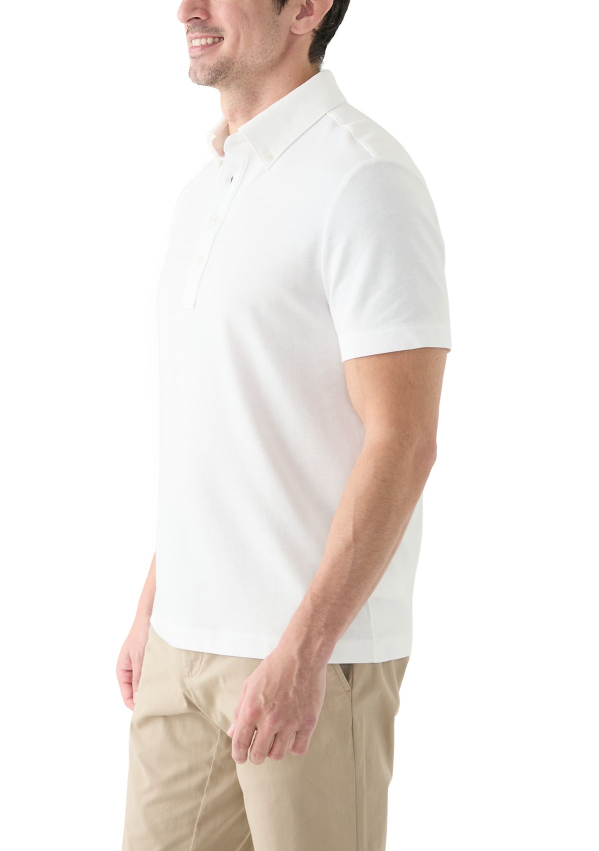 Mens Short Sleeve Oxford Polo Shirt 