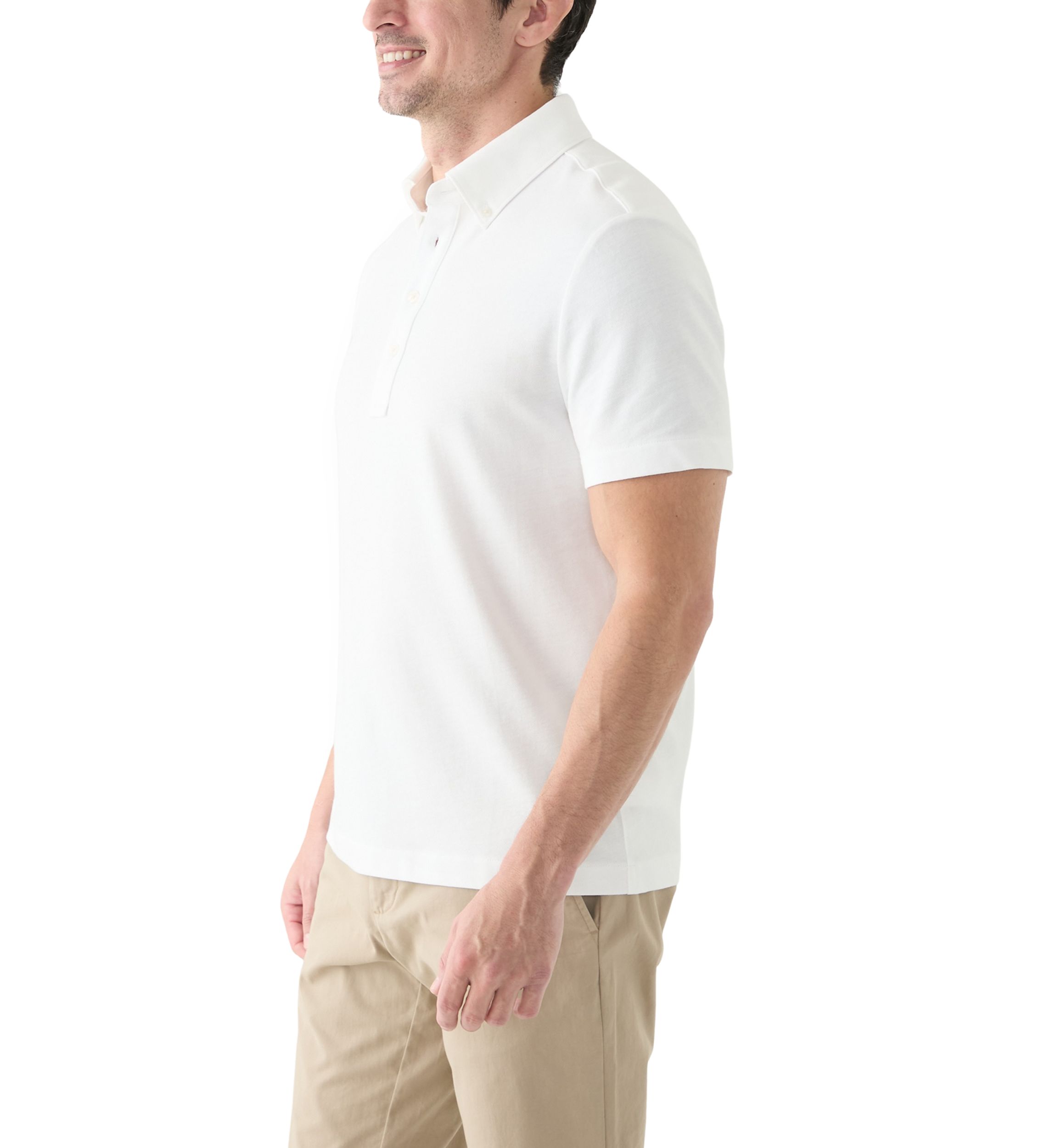 Mens Short Sleeve Oxford Polo Shirt 