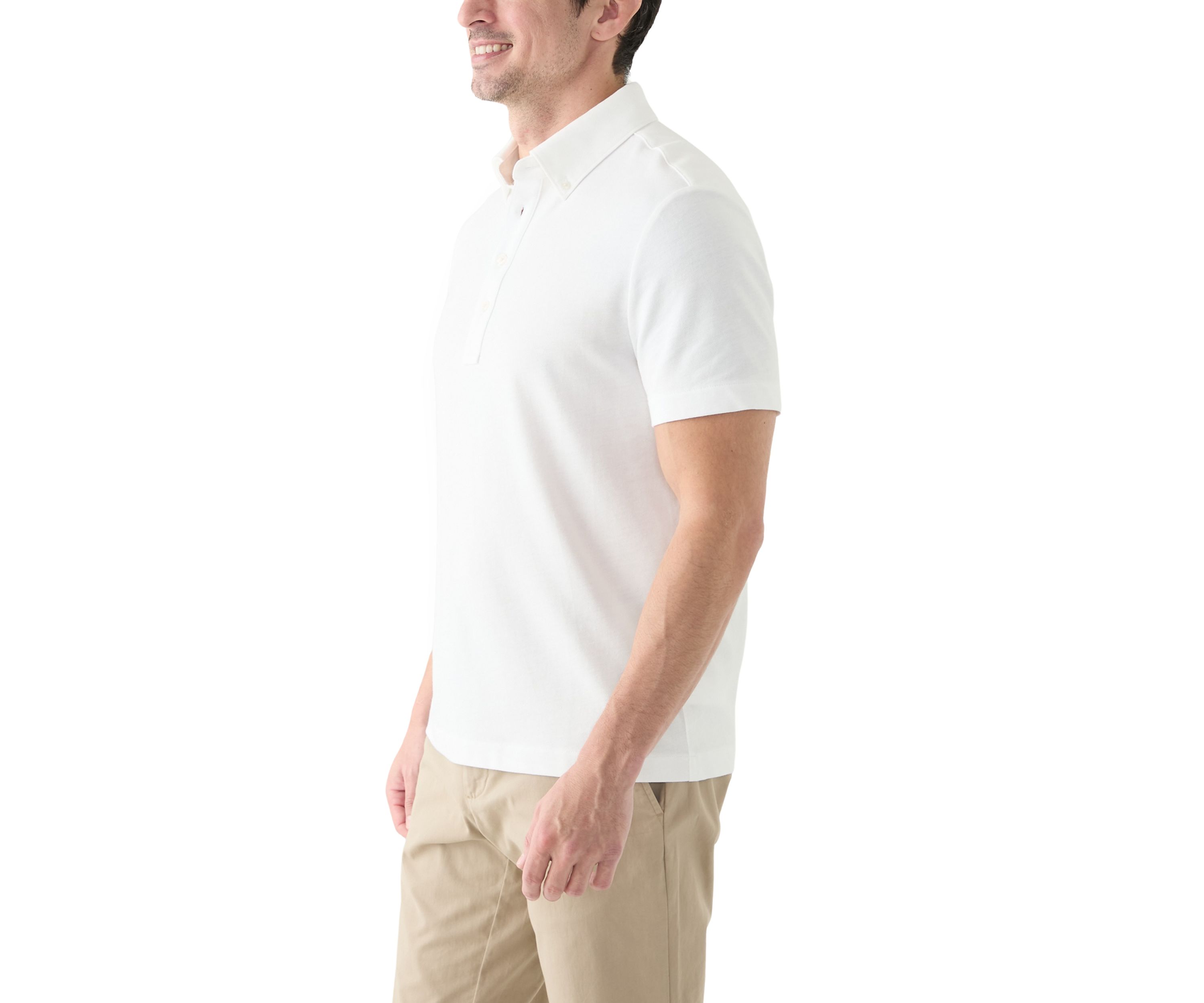 Mens Short Sleeve Oxford Polo Shirt 