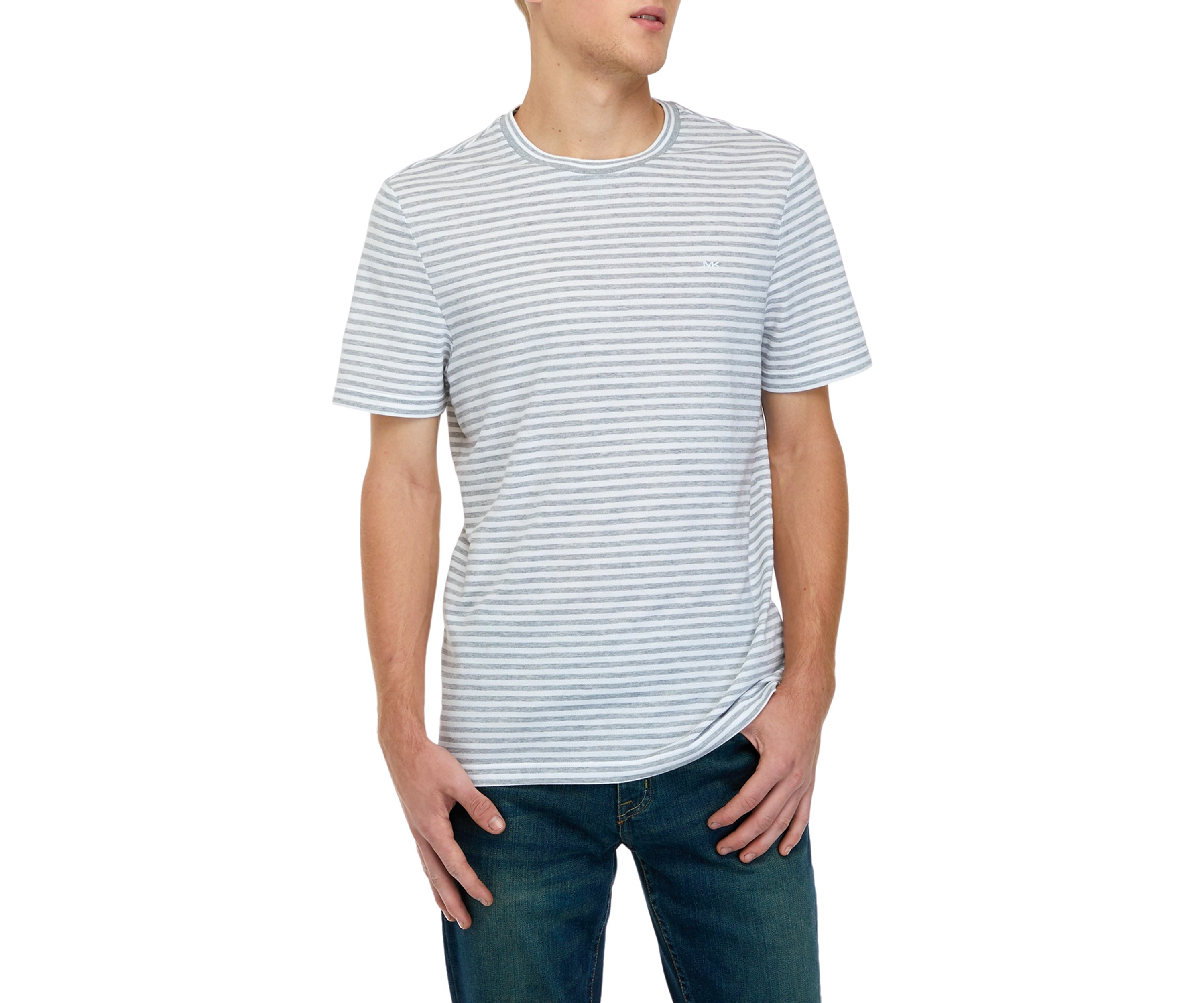 Short Sleeve Pique Jersey Stripe T-Shirt