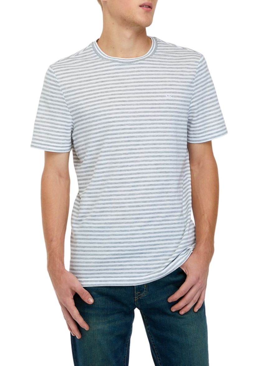 Short Sleeve Pique Jersey Stripe T-Shirt