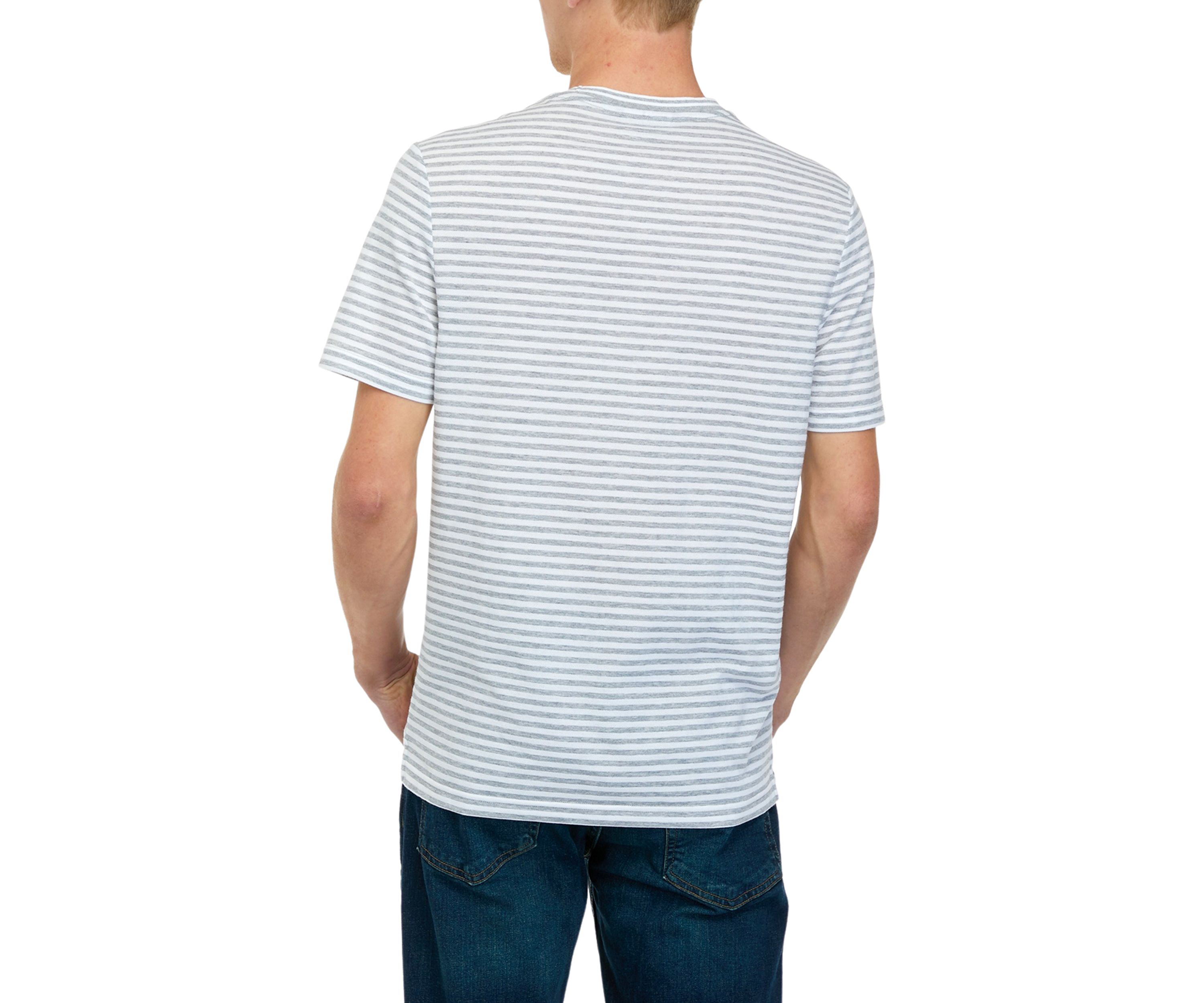 Short Sleeve Pique Jersey Stripe T-Shirt