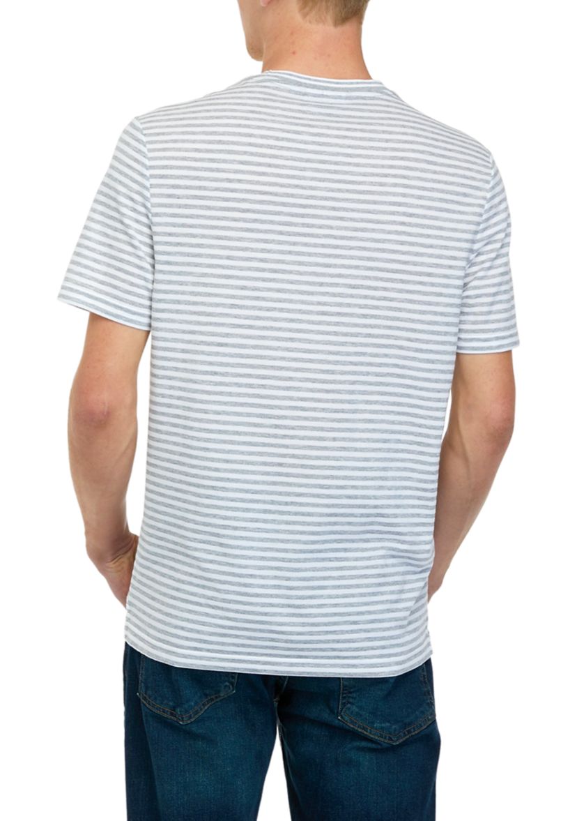 Short Sleeve Pique Jersey Stripe T-Shirt