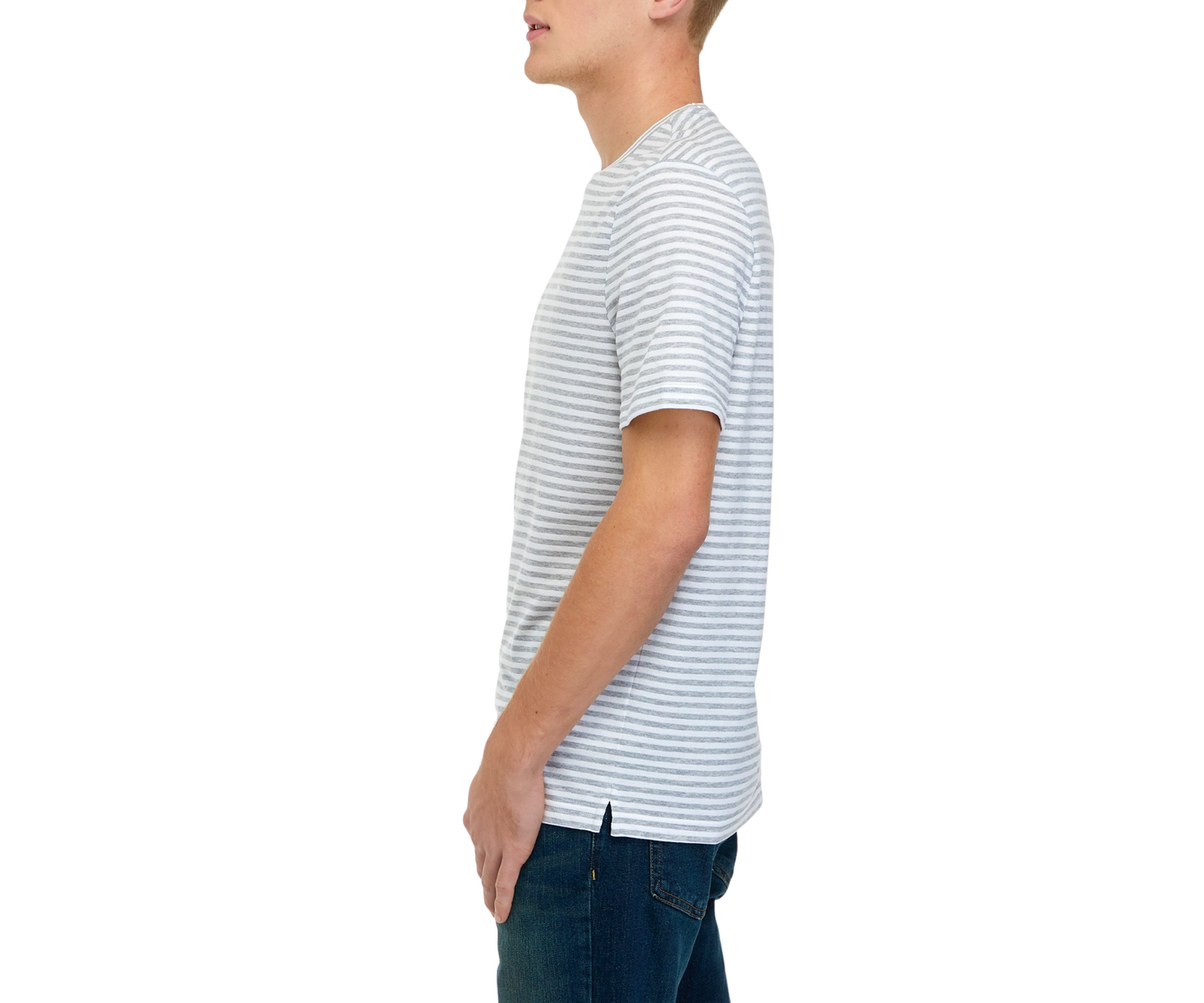 Short Sleeve Pique Jersey Stripe T-Shirt