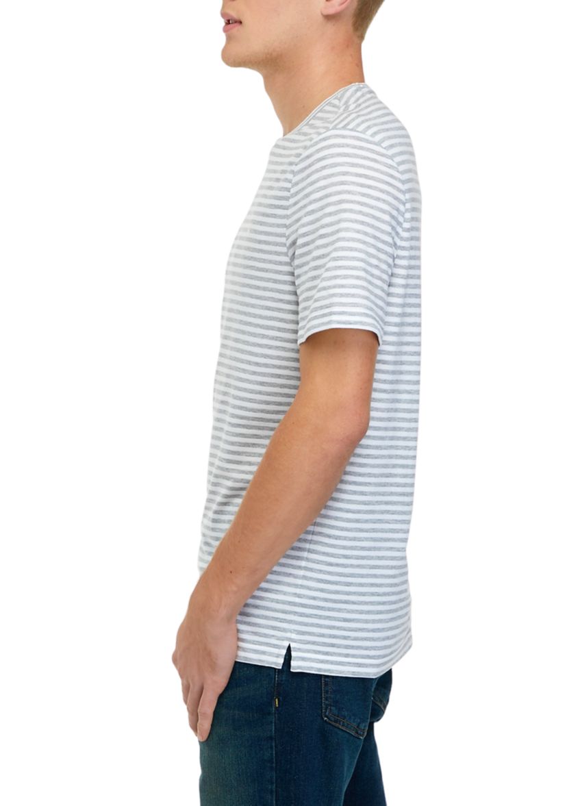 Short Sleeve Pique Jersey Stripe T-Shirt