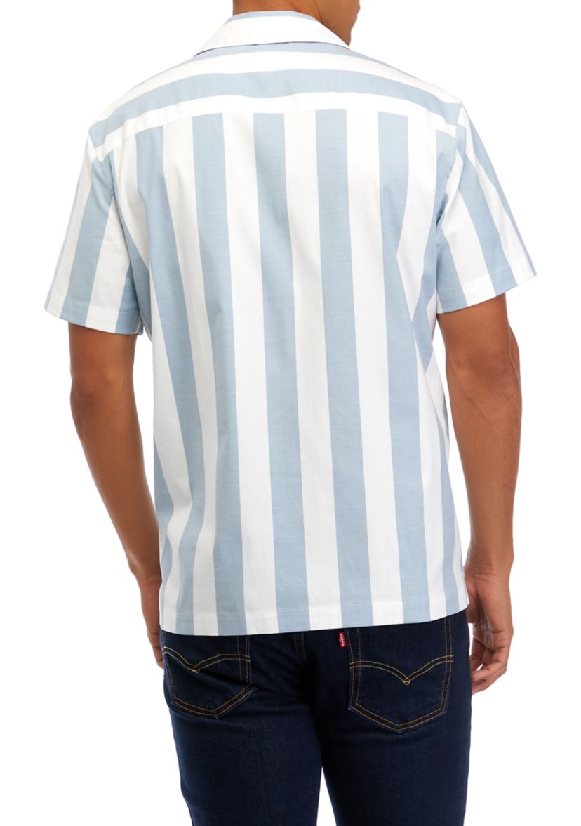 Mens Short Sleeve Rugby Stripe Shirt