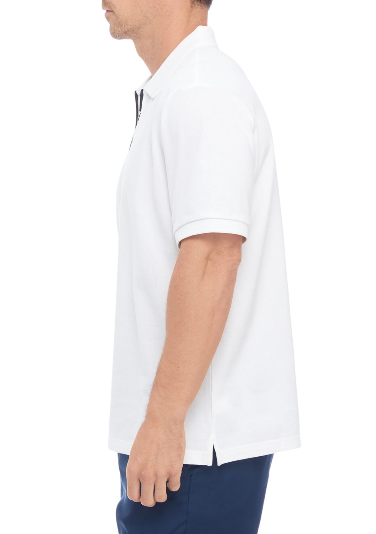 Zip Placket Polo Shirt