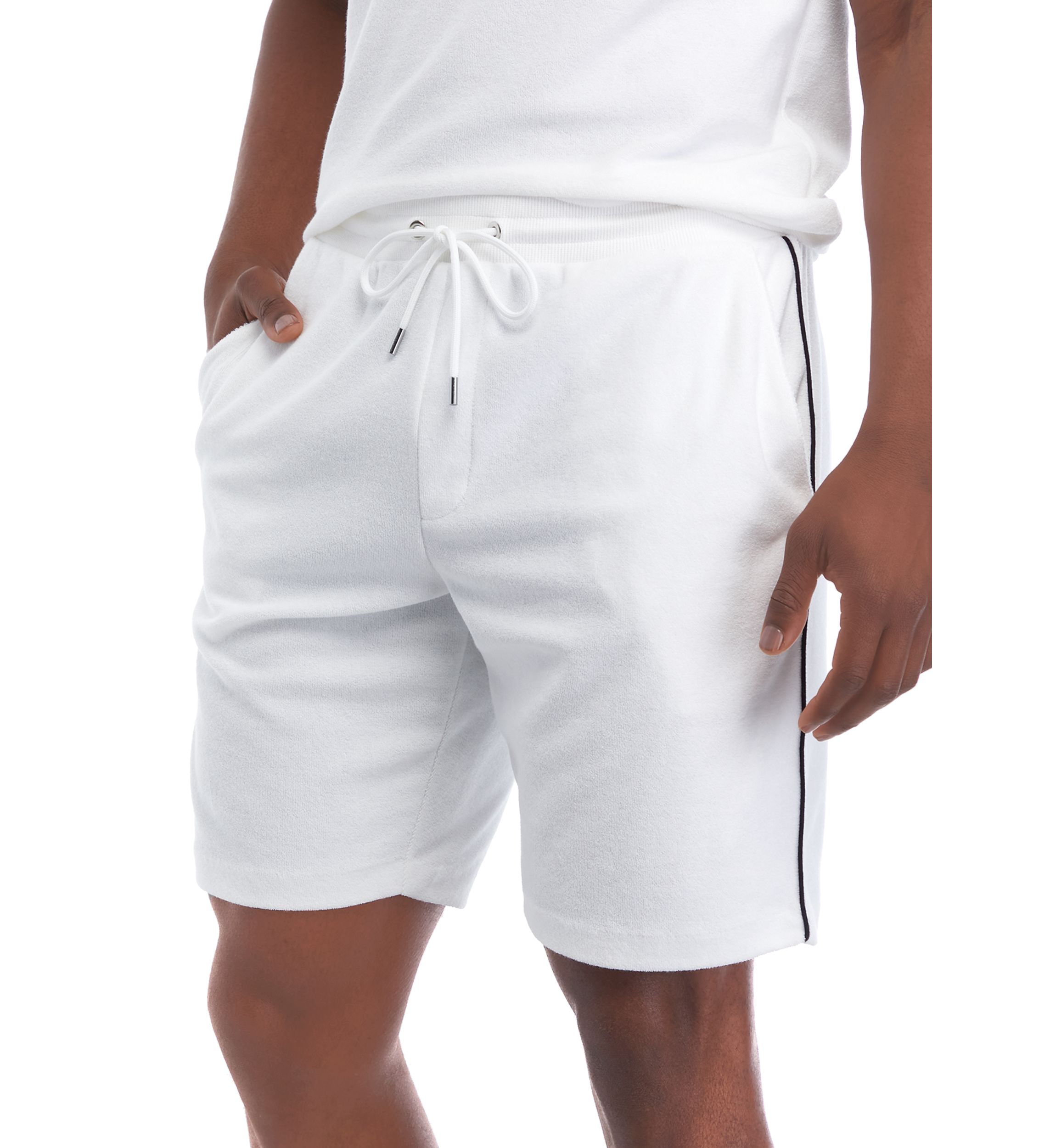 Terry Piped Shorts