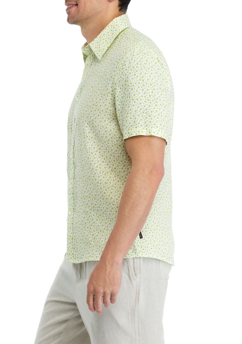 Ditsy Floral Printed Linen Shirt