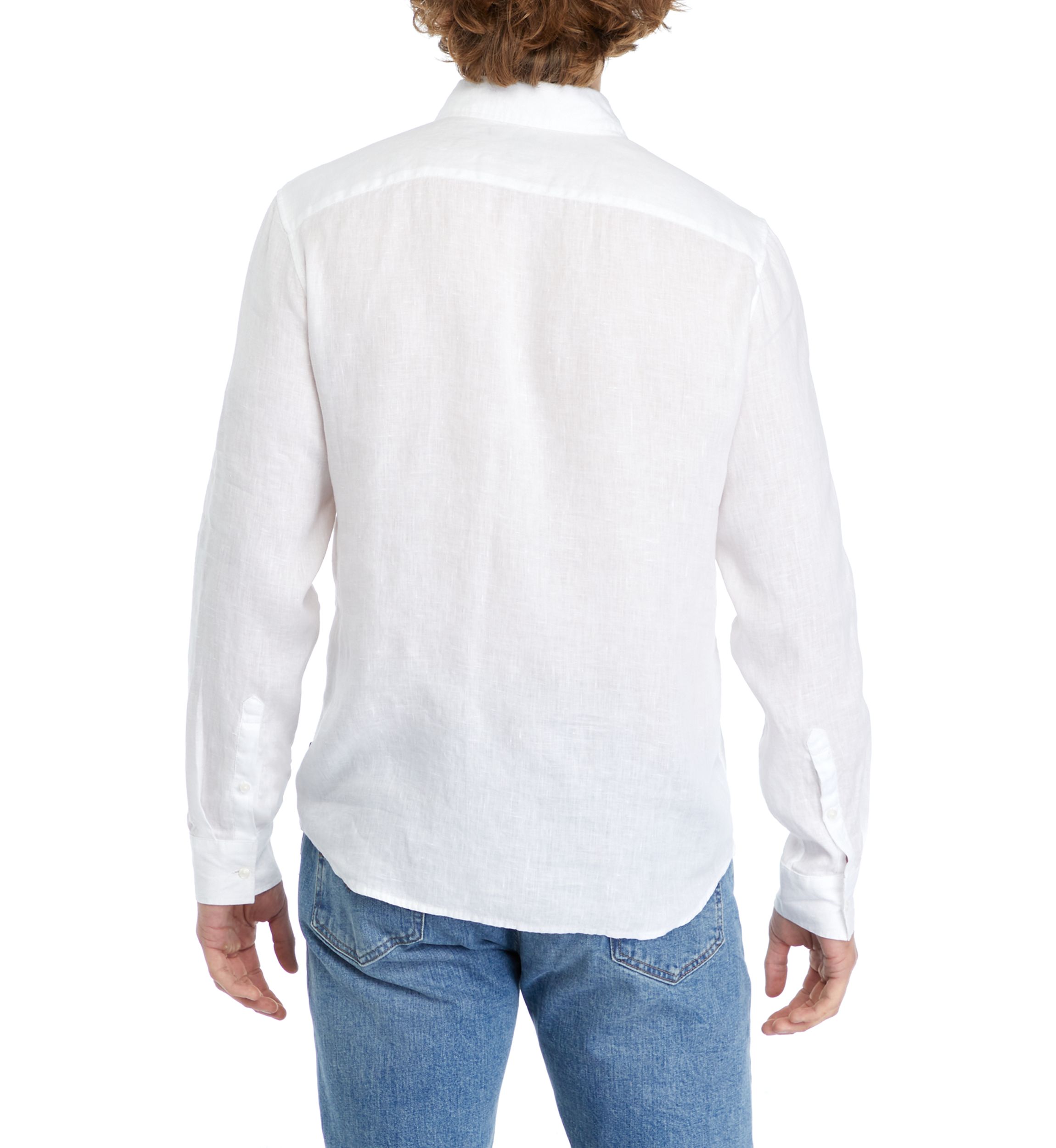 Mens Button Down Linen Shirt