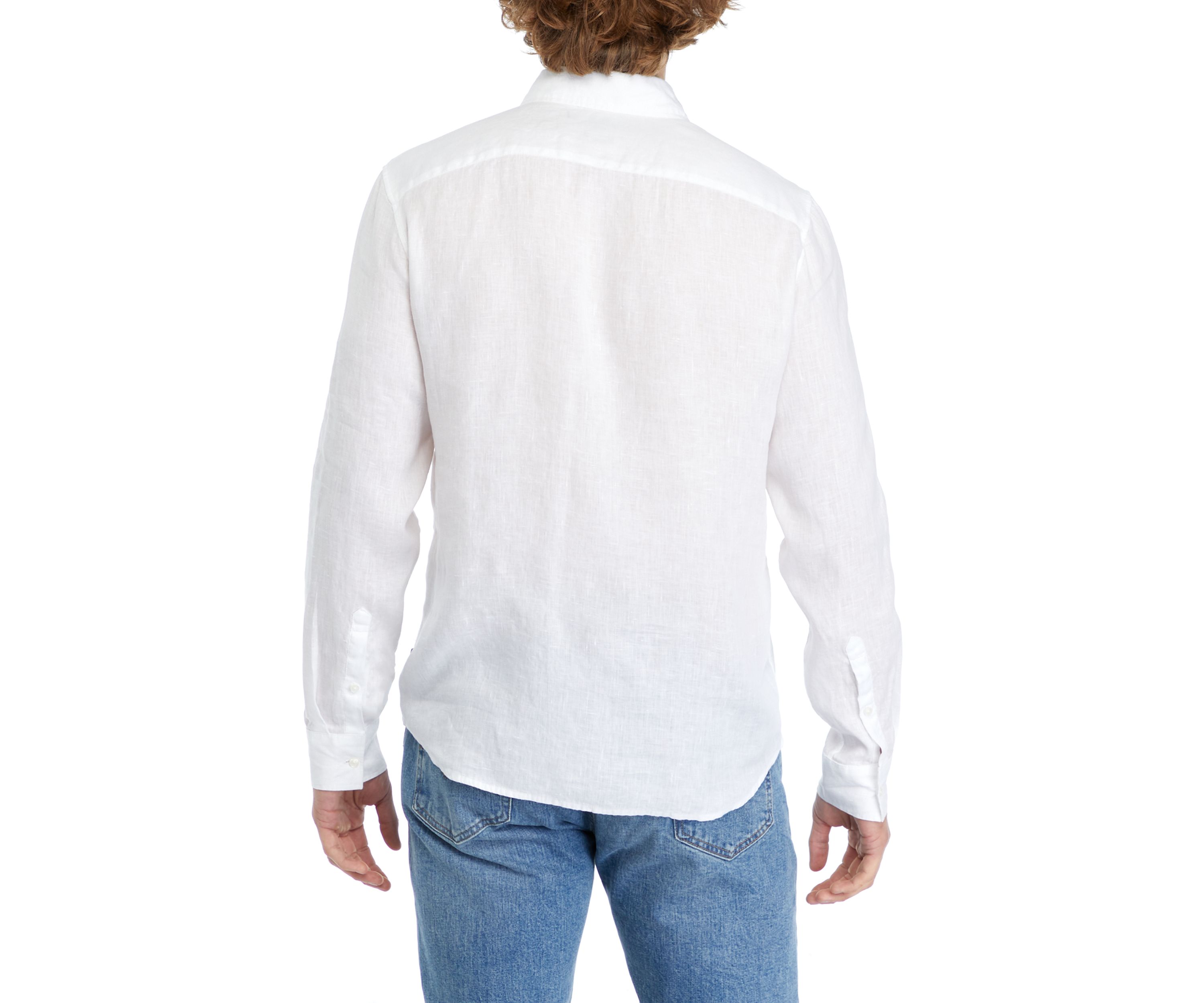 Mens Button Down Linen Shirt
