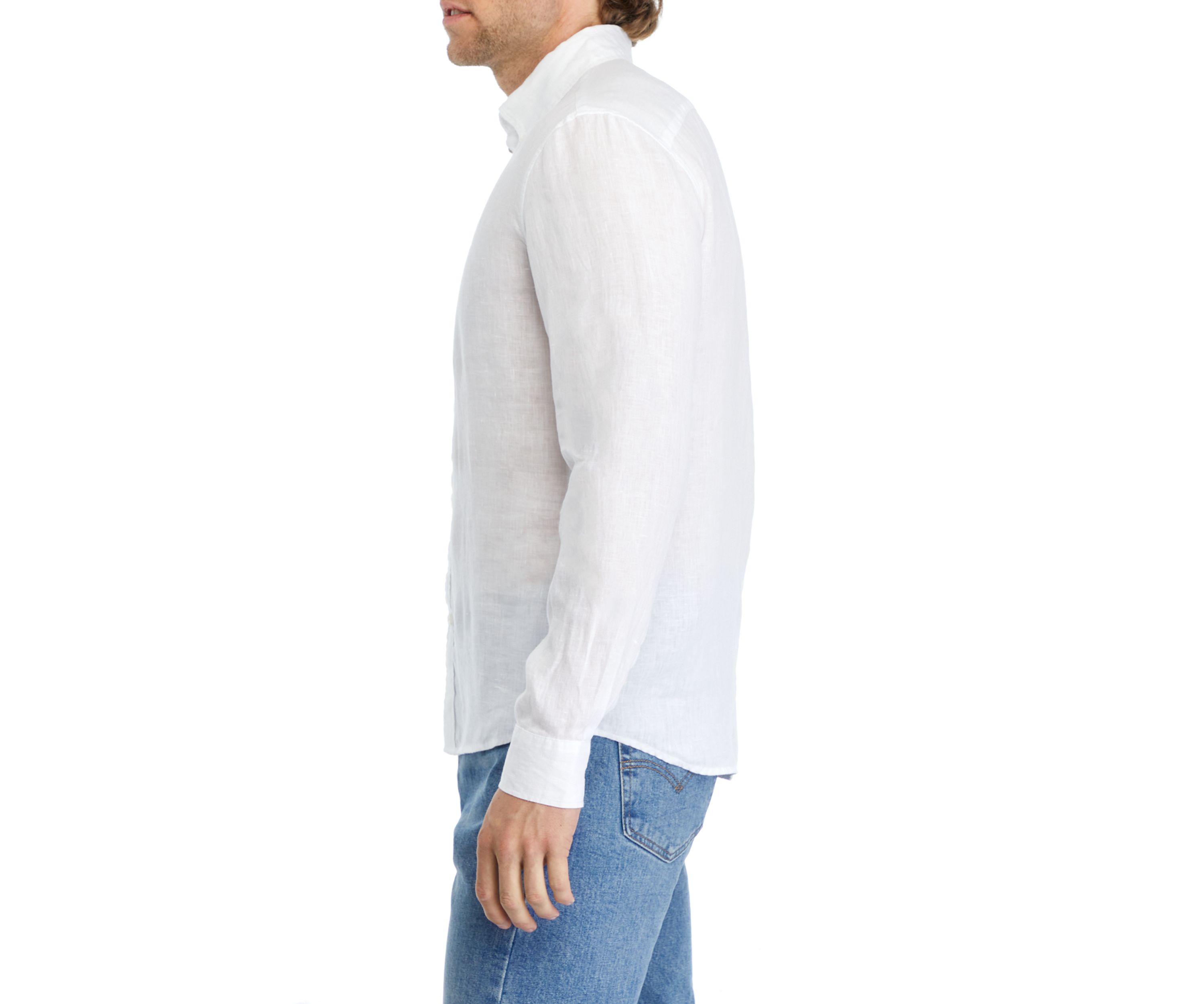 Mens Button Down Linen Shirt