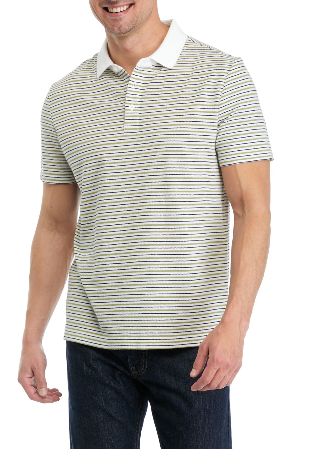Mens Striped Polo Shirt