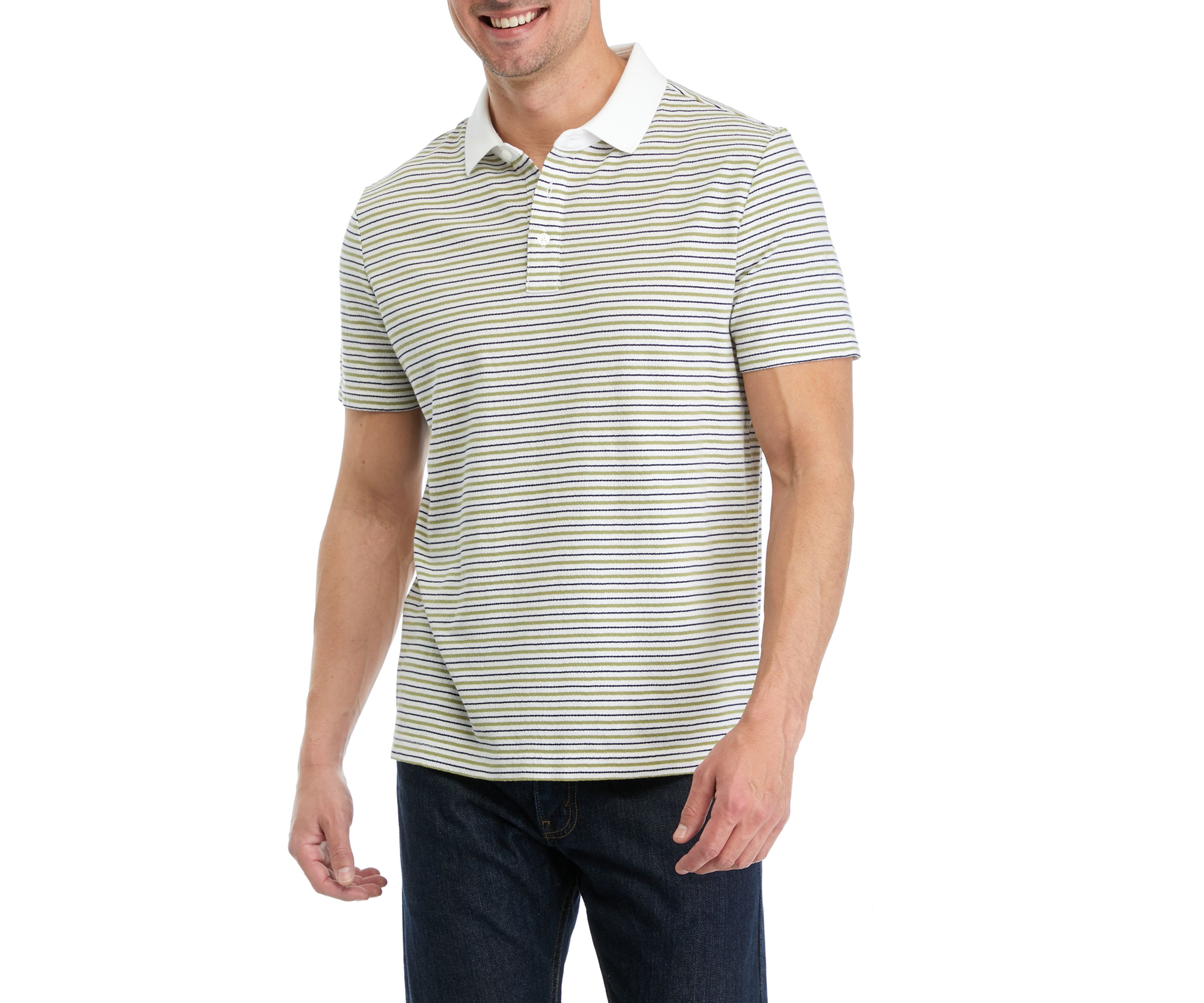 Mens Striped Polo Shirt