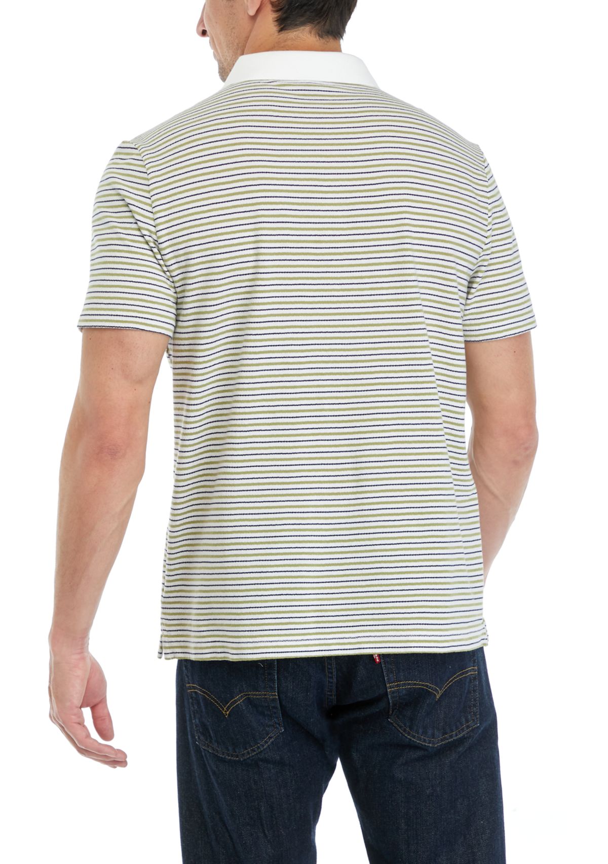 Mens Striped Polo Shirt