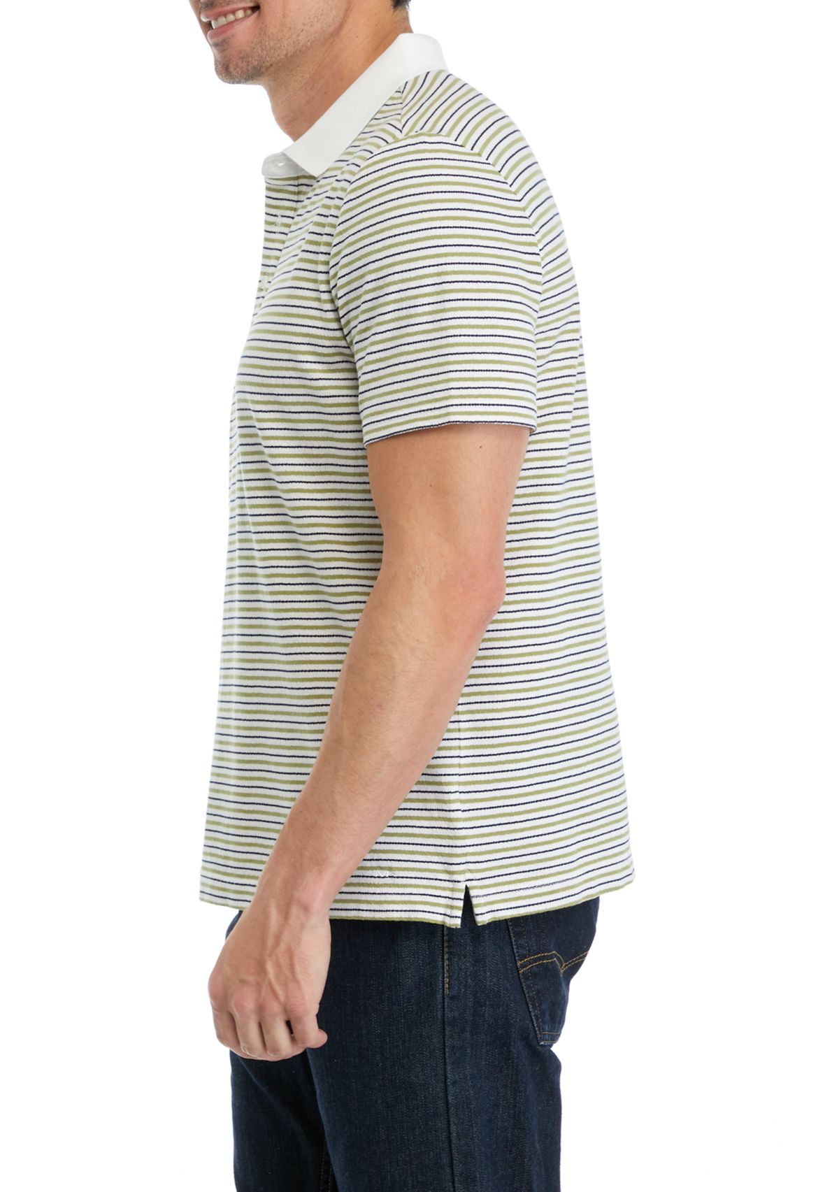Mens Striped Polo Shirt