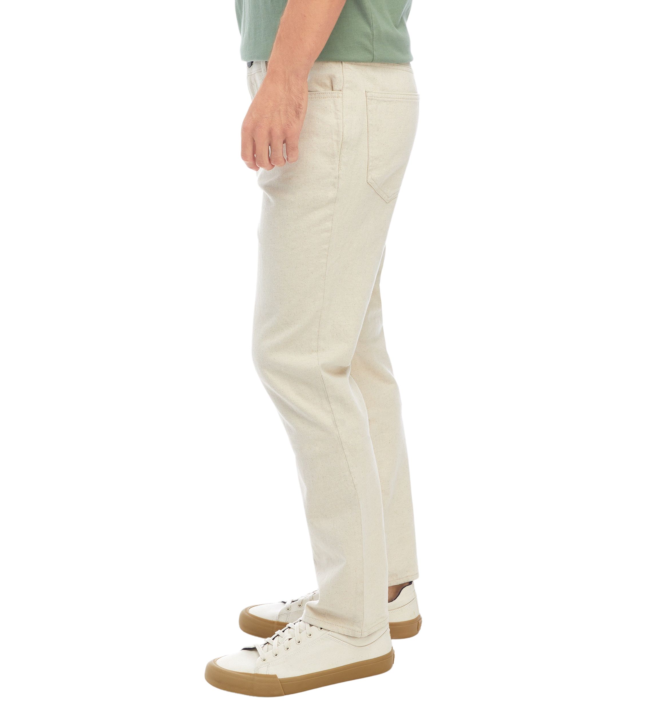 Slim Straight Seeded Denim Pants 