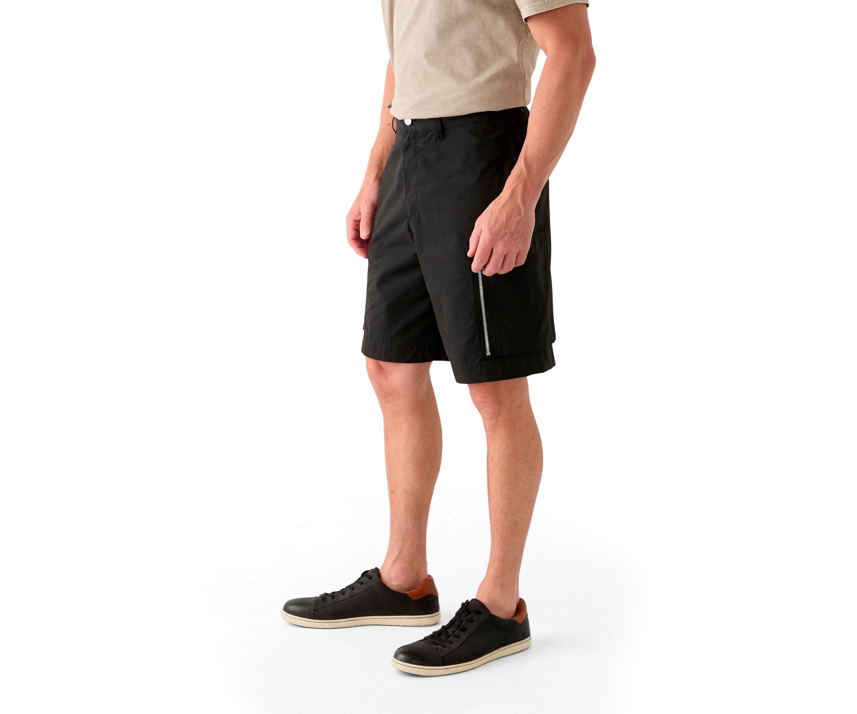 Mens Cargo Zip Shorts
