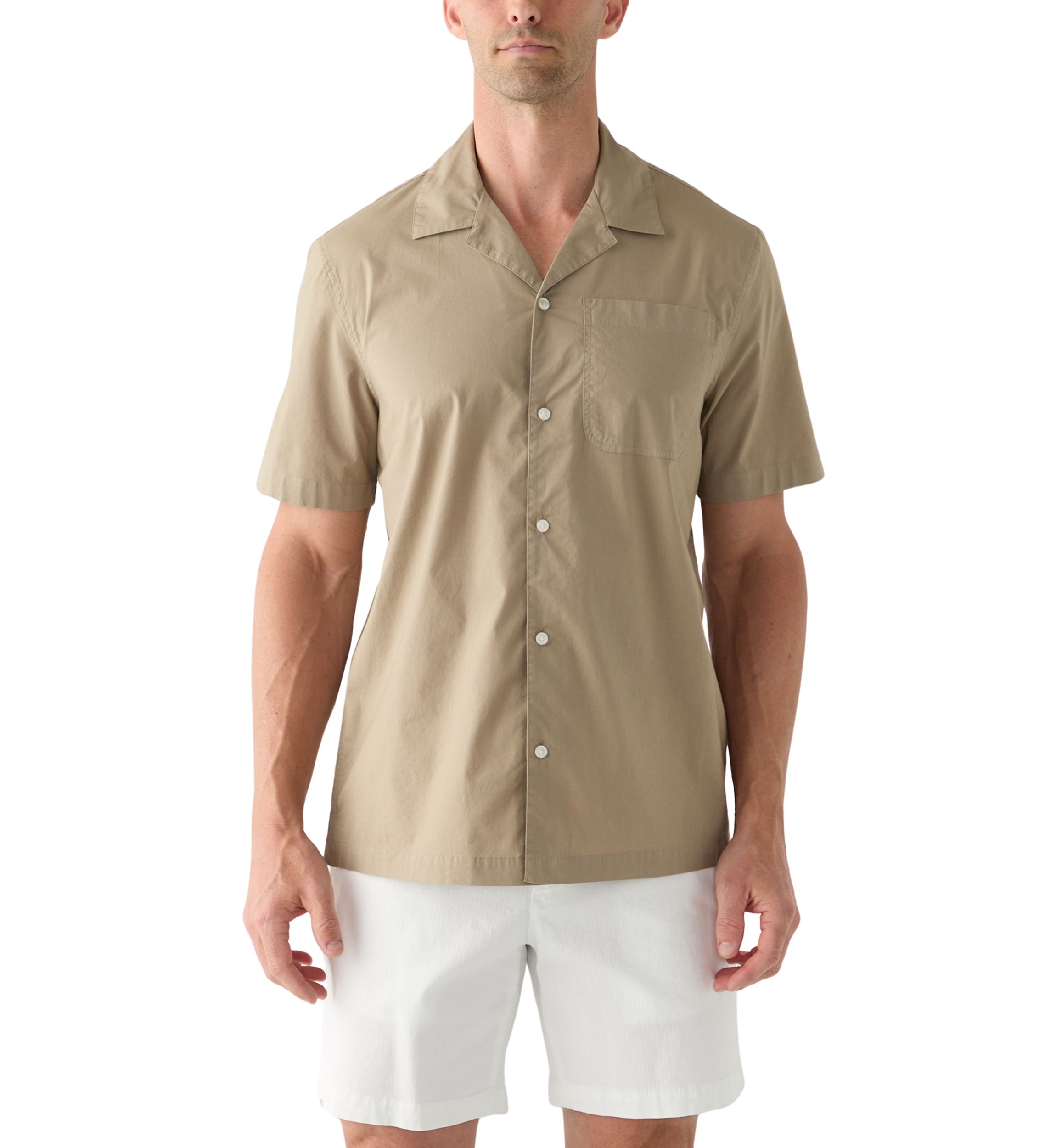 Relaxed Stretch Cotton Shirt