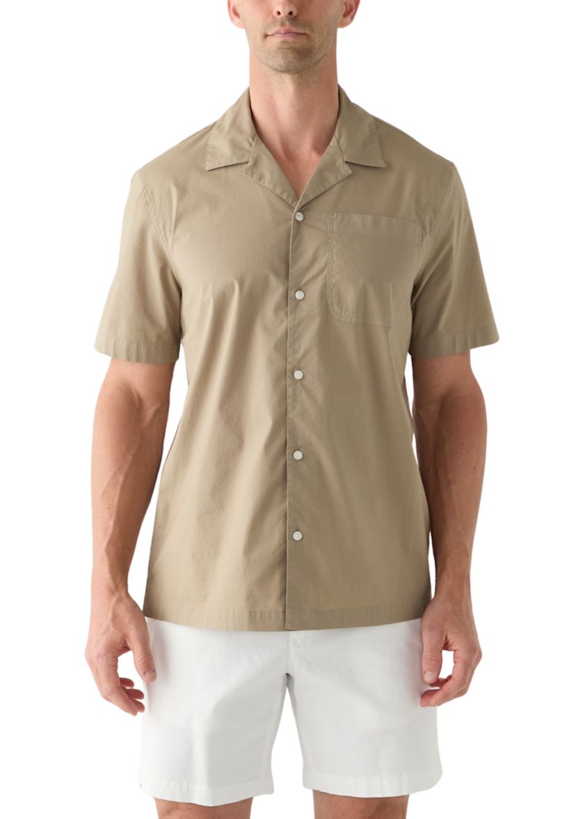 Relaxed Stretch Cotton Shirt