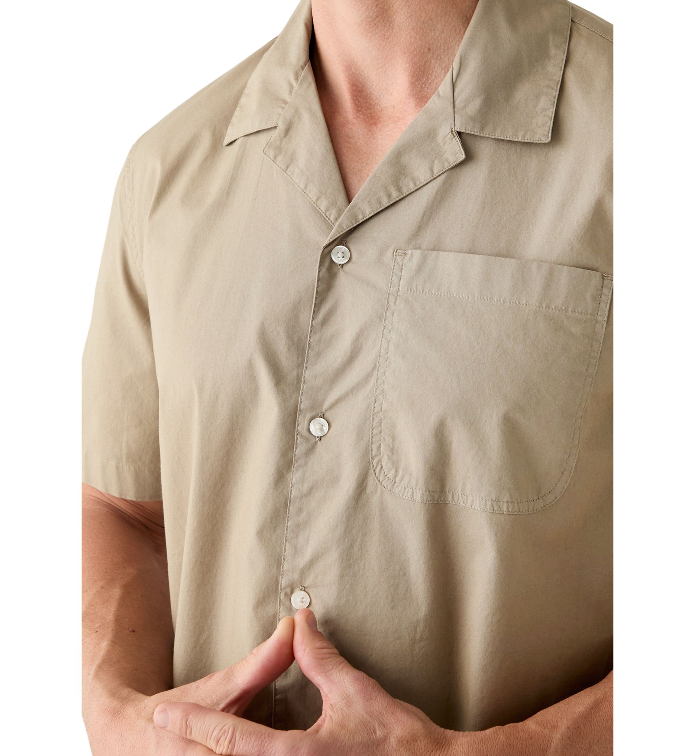 Relaxed Stretch Cotton Shirt