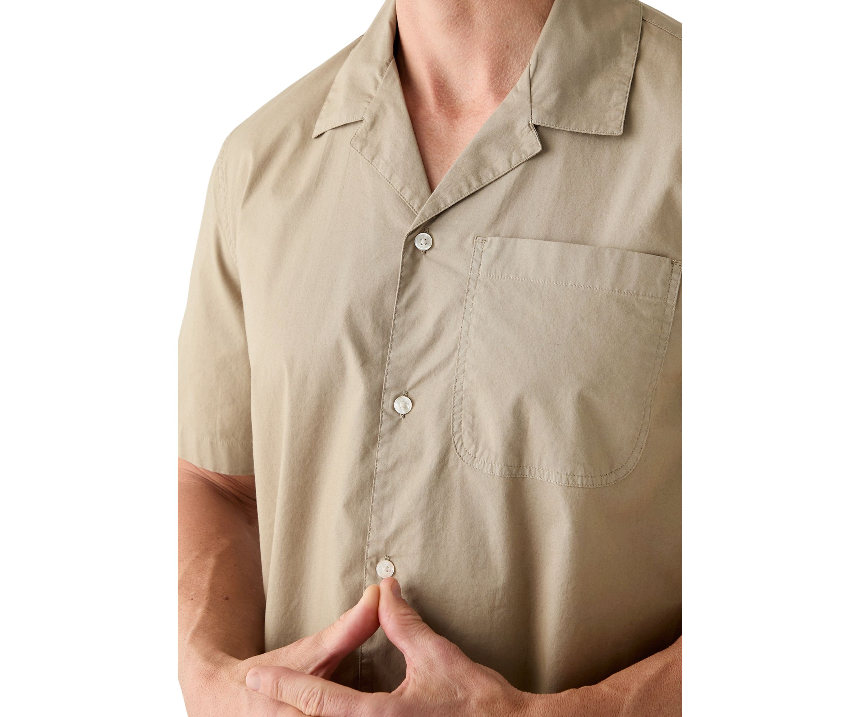 Relaxed Stretch Cotton Shirt