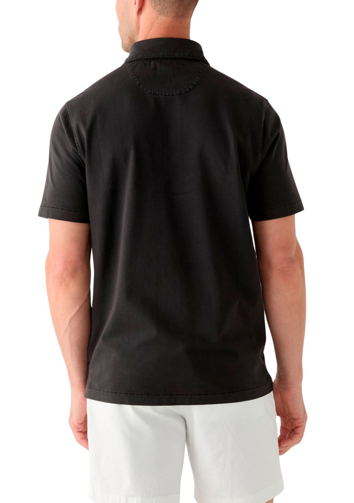 Mens Garment Dye Polo Shirt
