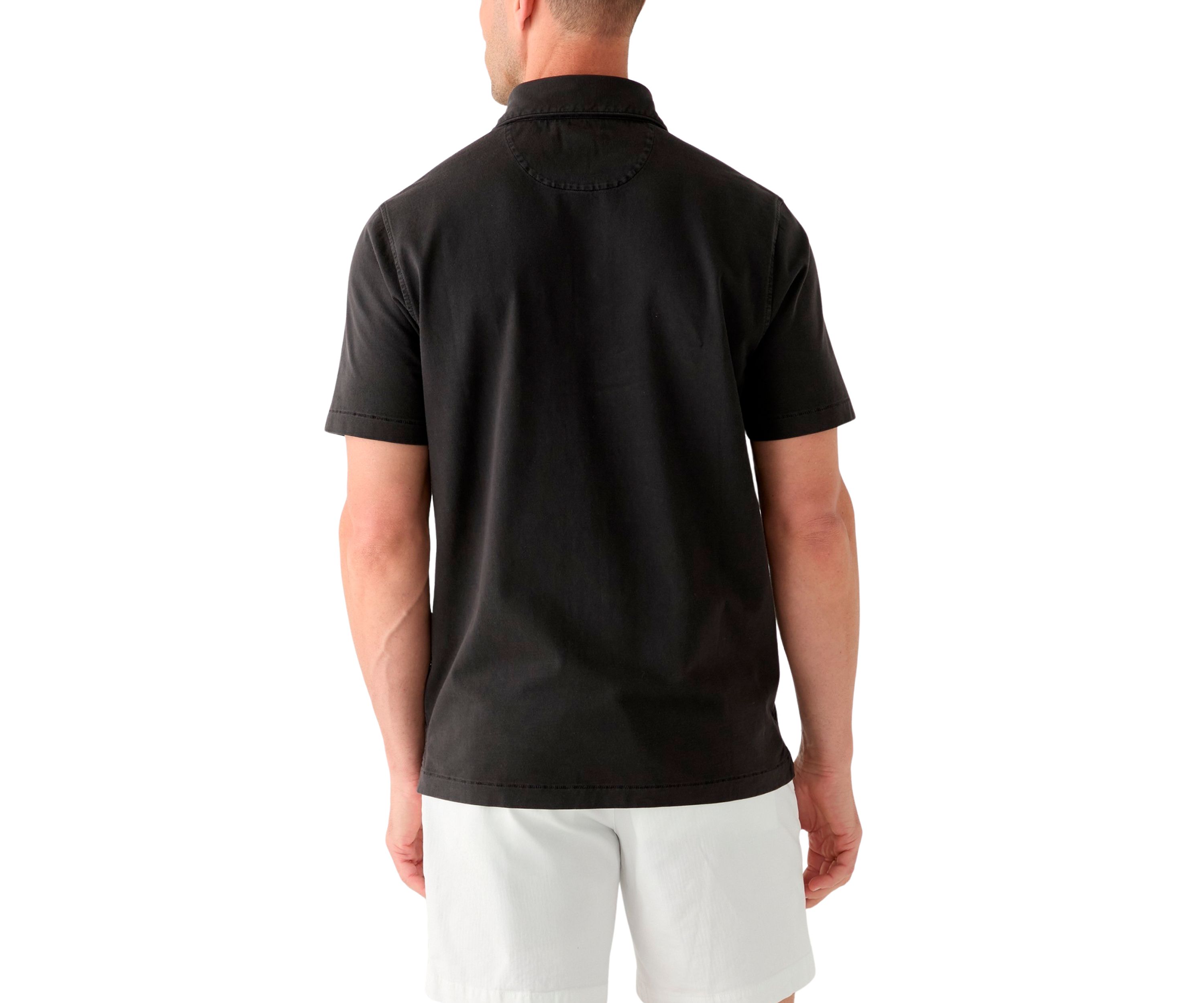 Mens Garment Dye Polo Shirt
